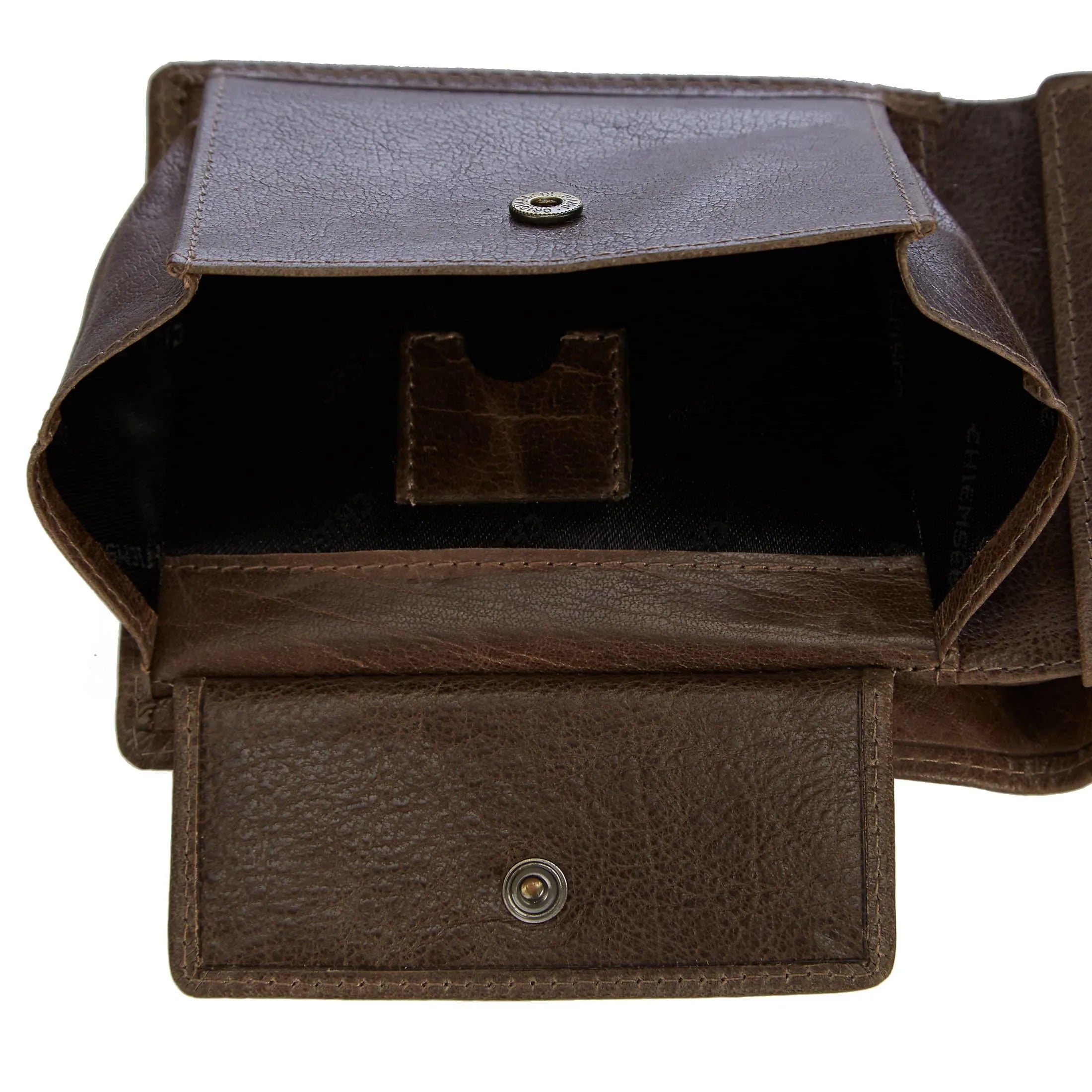 Portefeuille en cuir Chiemsee J88 13 cm - noir