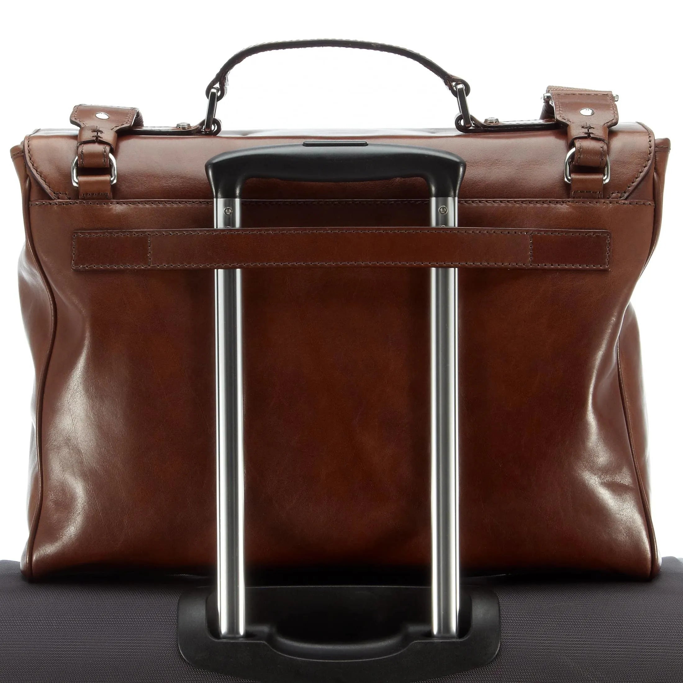 The Bridge Passpartout briefcase 40 cm - brown/palladium