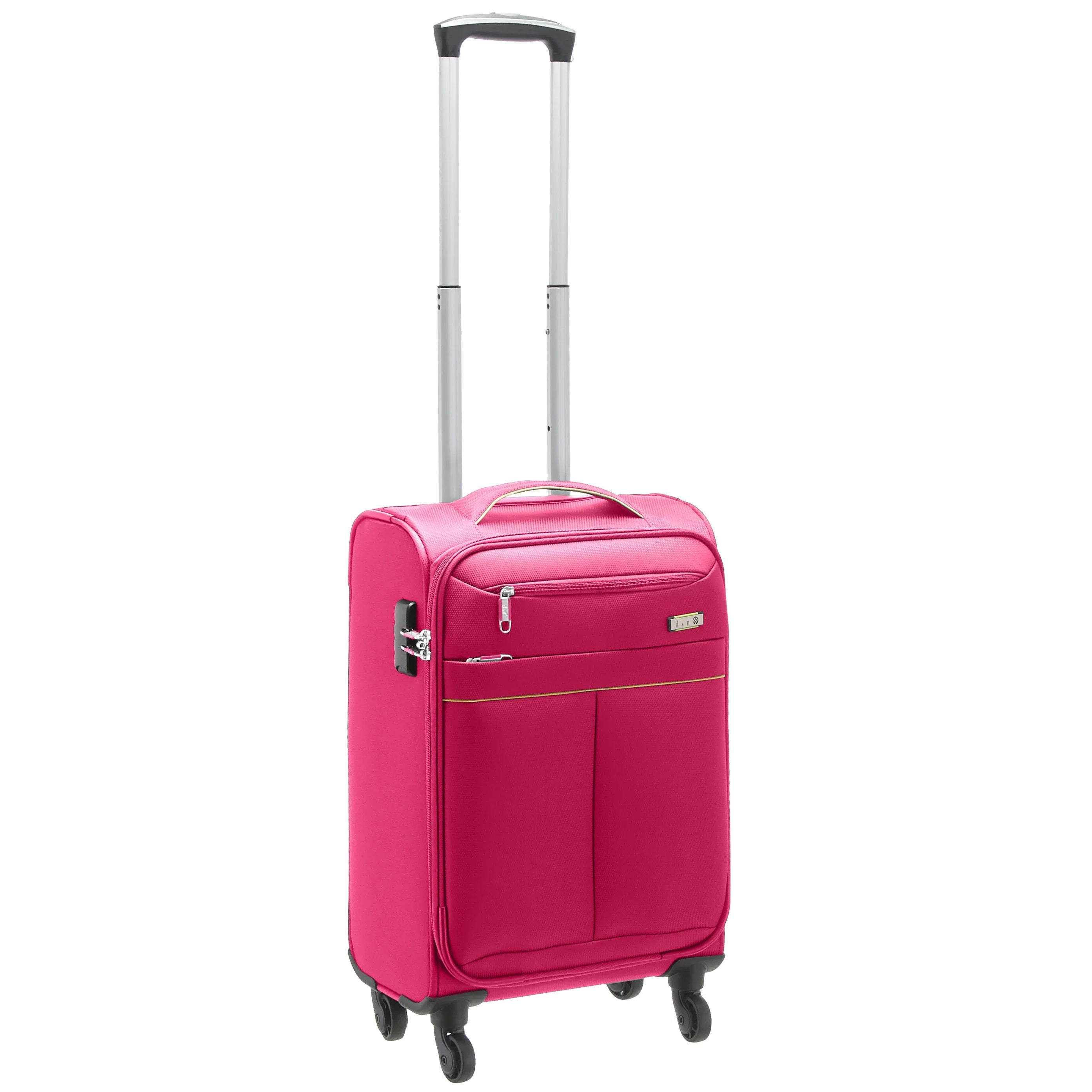 d&amp;n Travel Line 6704 chariot cabine 4 roues 55 cm - rose
