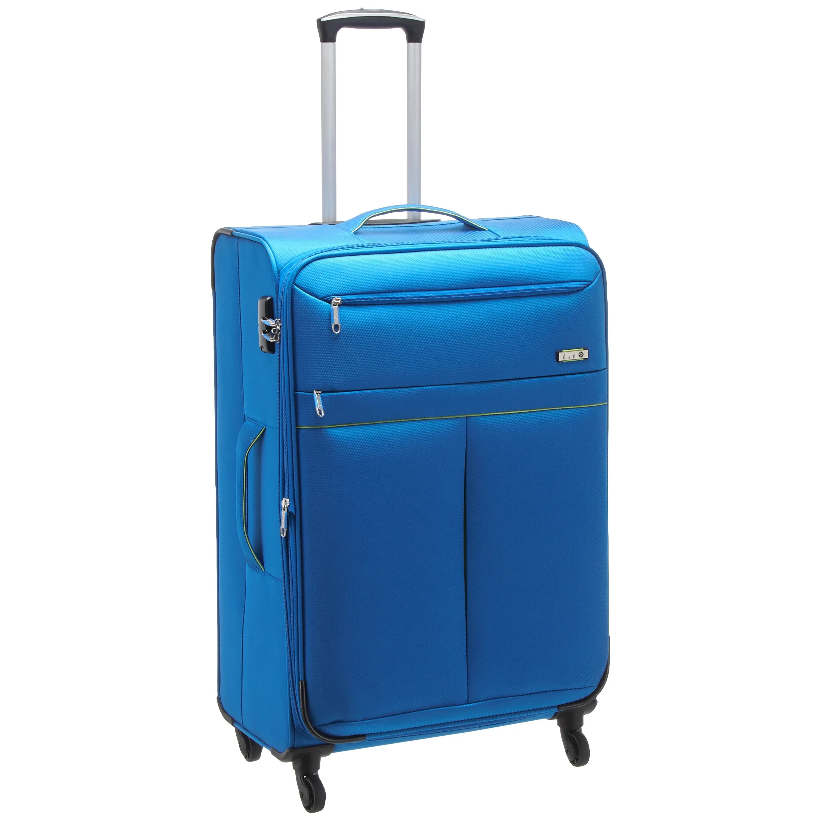 d&n Travel Line 6704 4-Rollen-Trolley 75 cm - blau