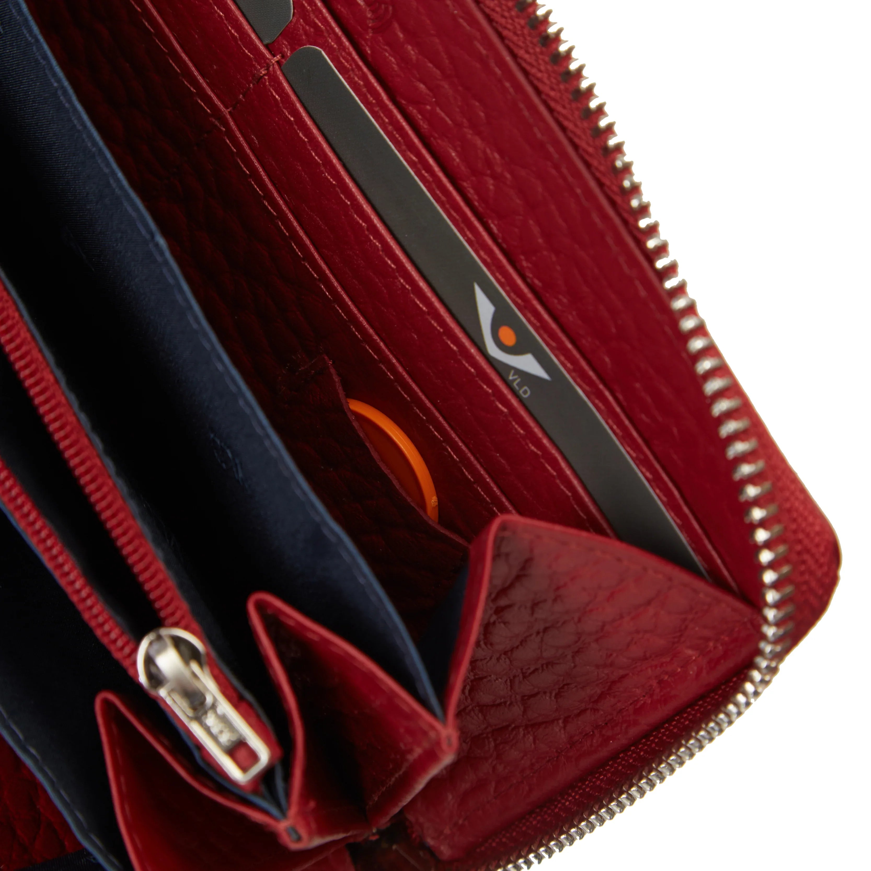 VOi-Design Hirsch Amy zipper wallet 19 cm - Blue