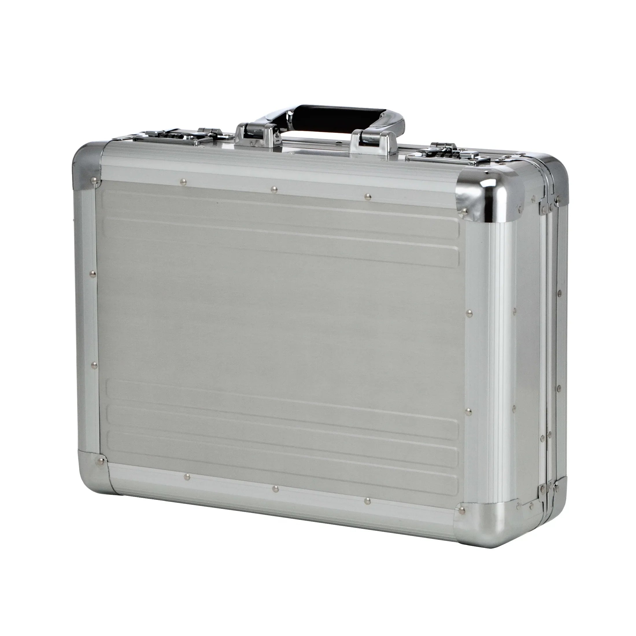 Dermata Business large aluminum briefcase 46 cm - silver