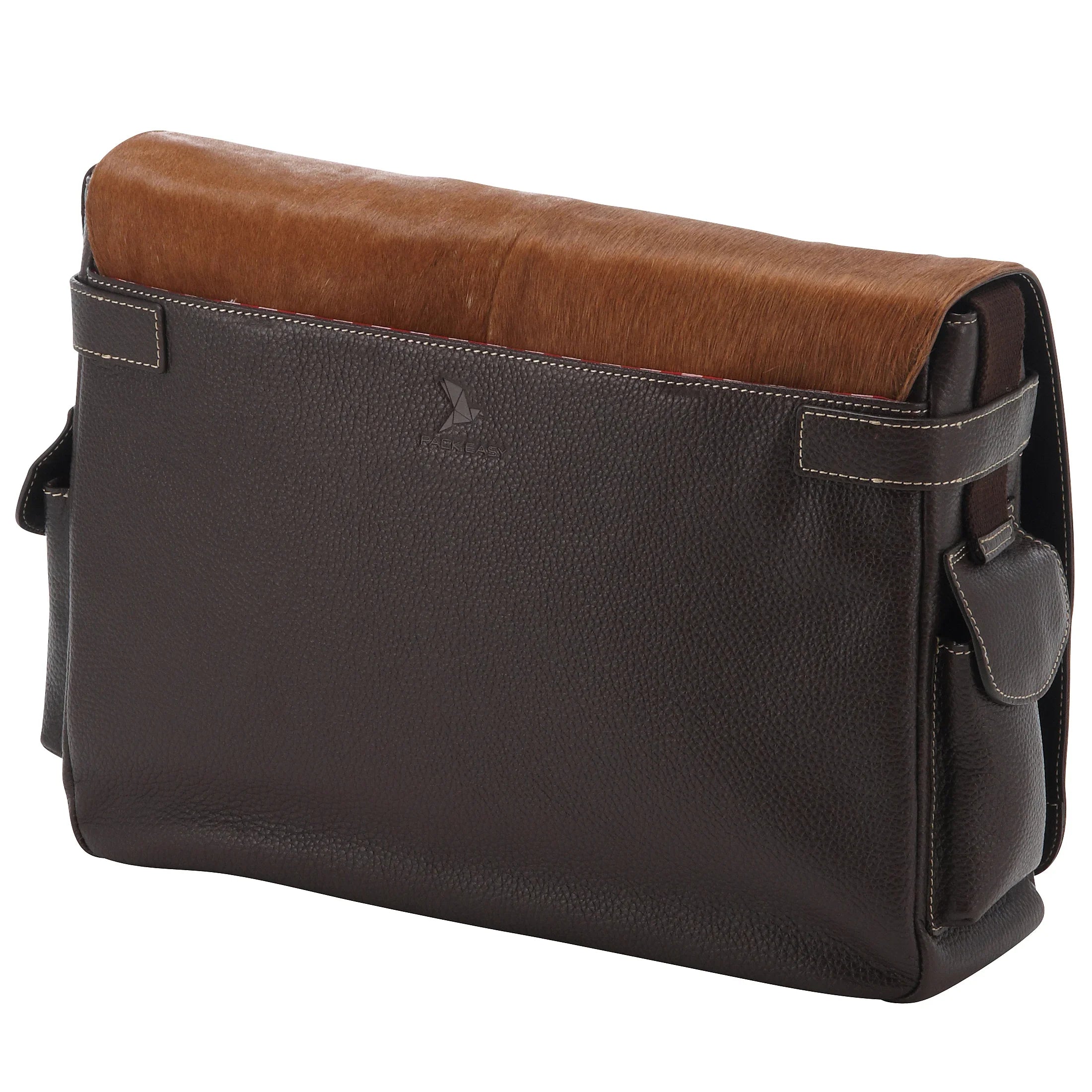 Pack Easy Fifty Rosi Messenger Bag mit Laptopfach 41 cm - braun