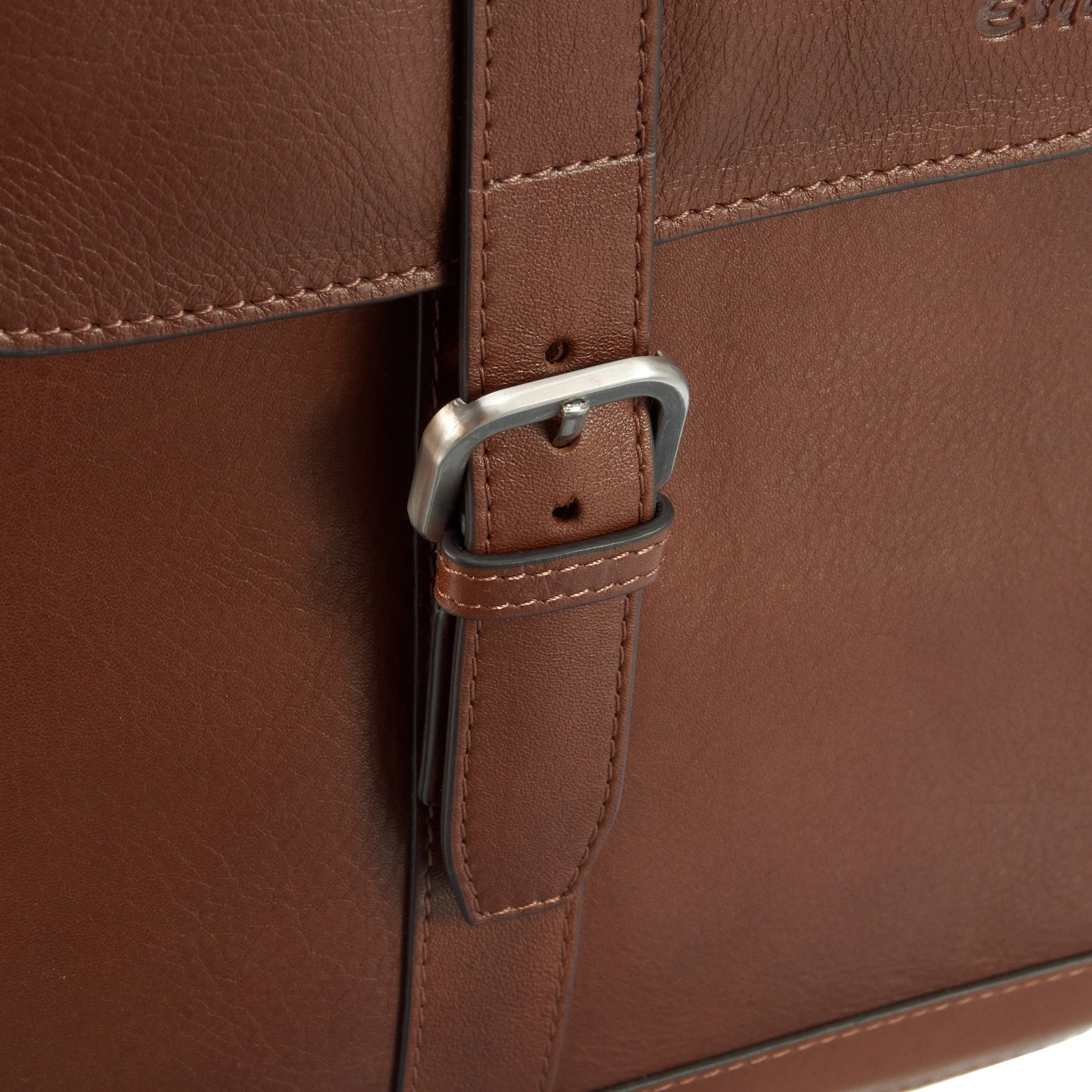 Esquire Vienna Bags Umhängetasche mit Laptopfach 30 cm - mocca