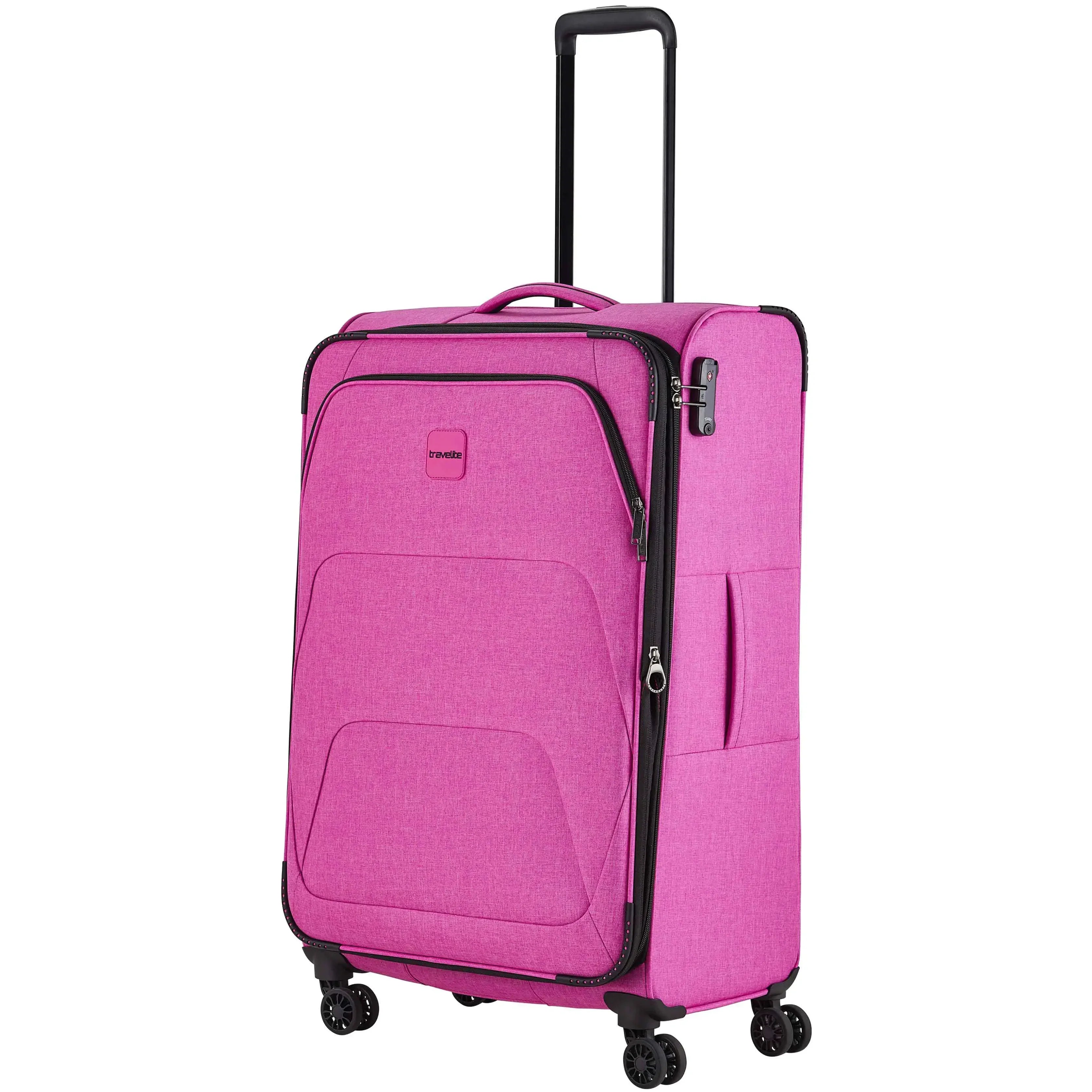 Travelite Adria 4-Rollen Trolley 78 cm - pink