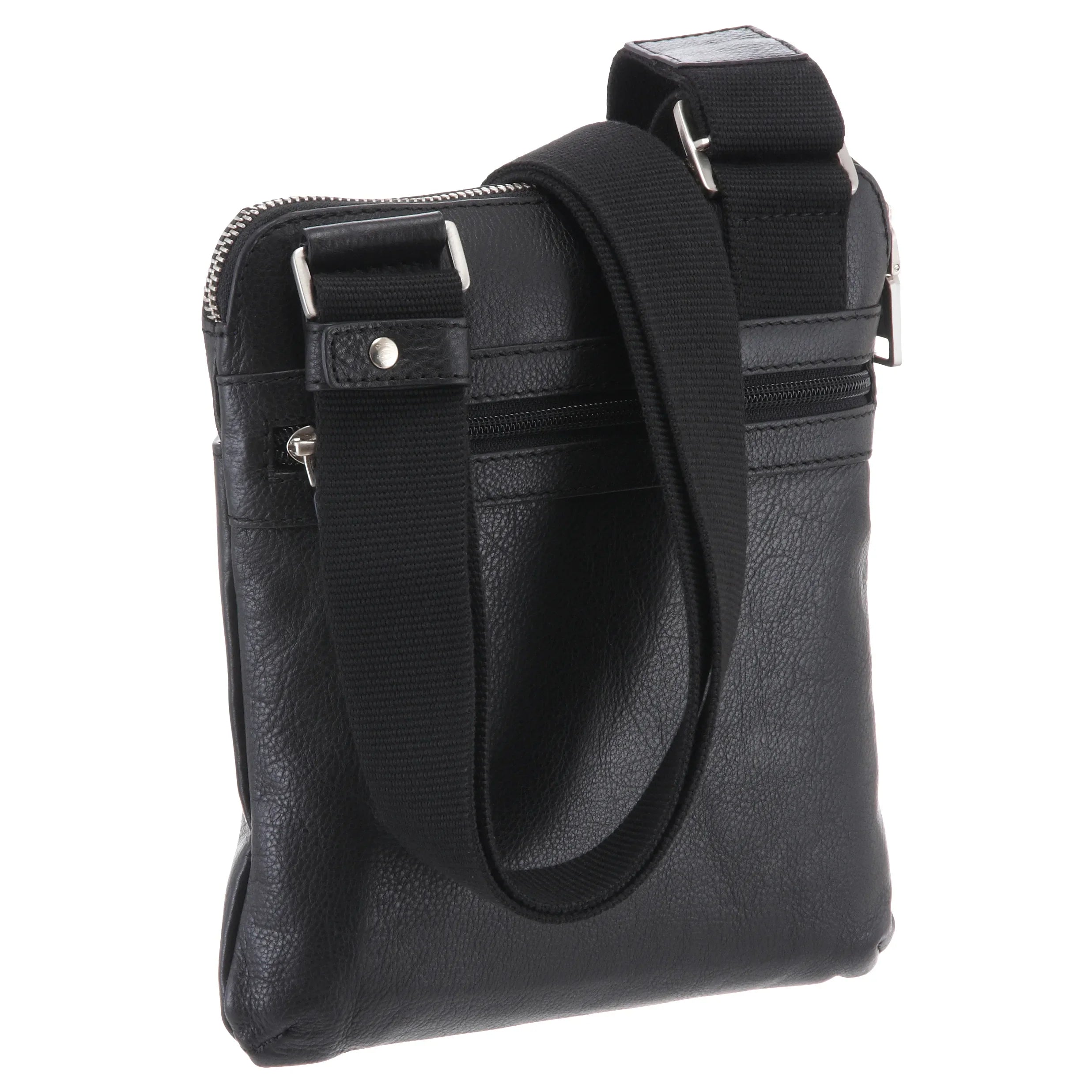 Esquire Sydney Crossbody Umhängetasche 24 cm - schwarz