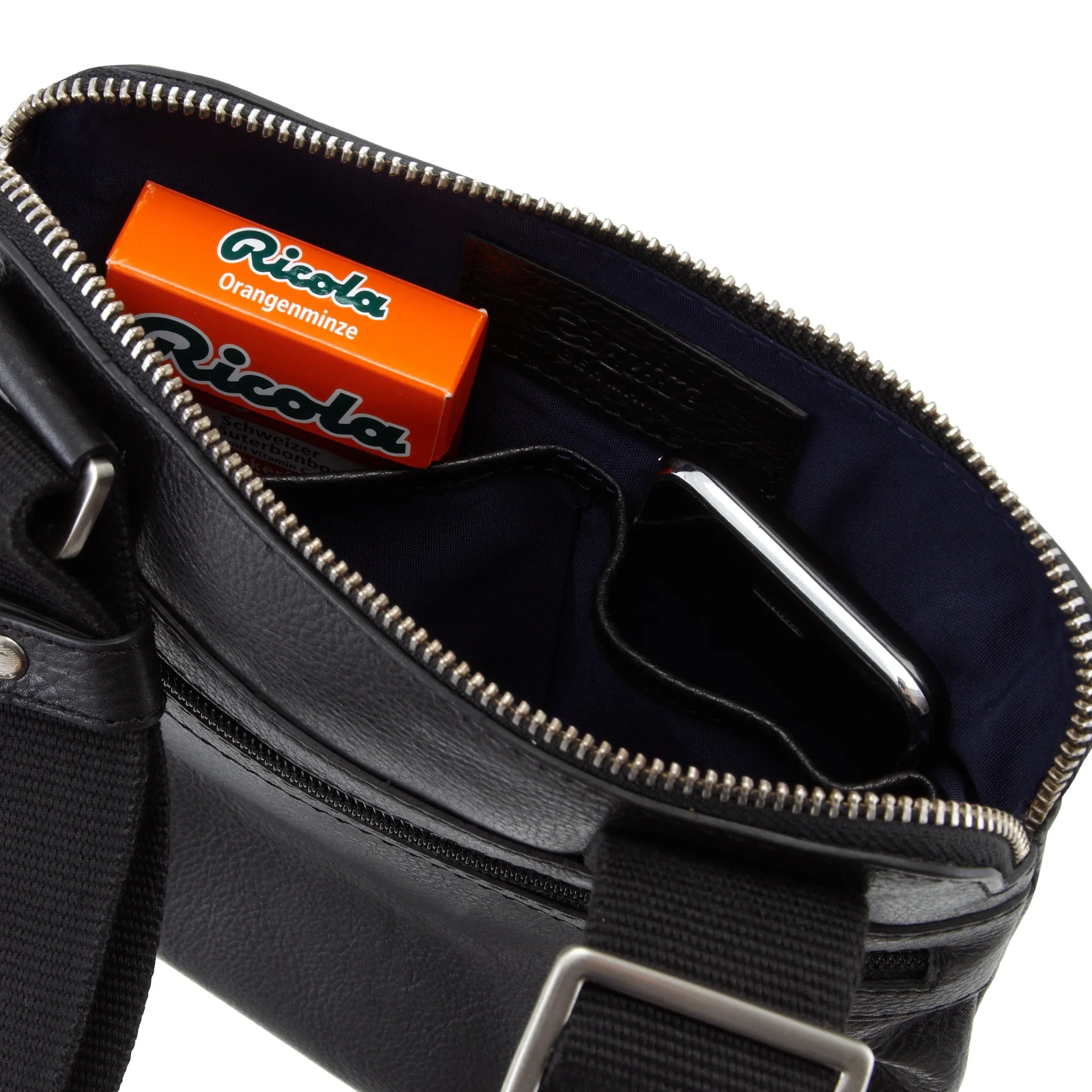 Esquire Sydney Crossbody Umhängetasche 24 cm - schwarz