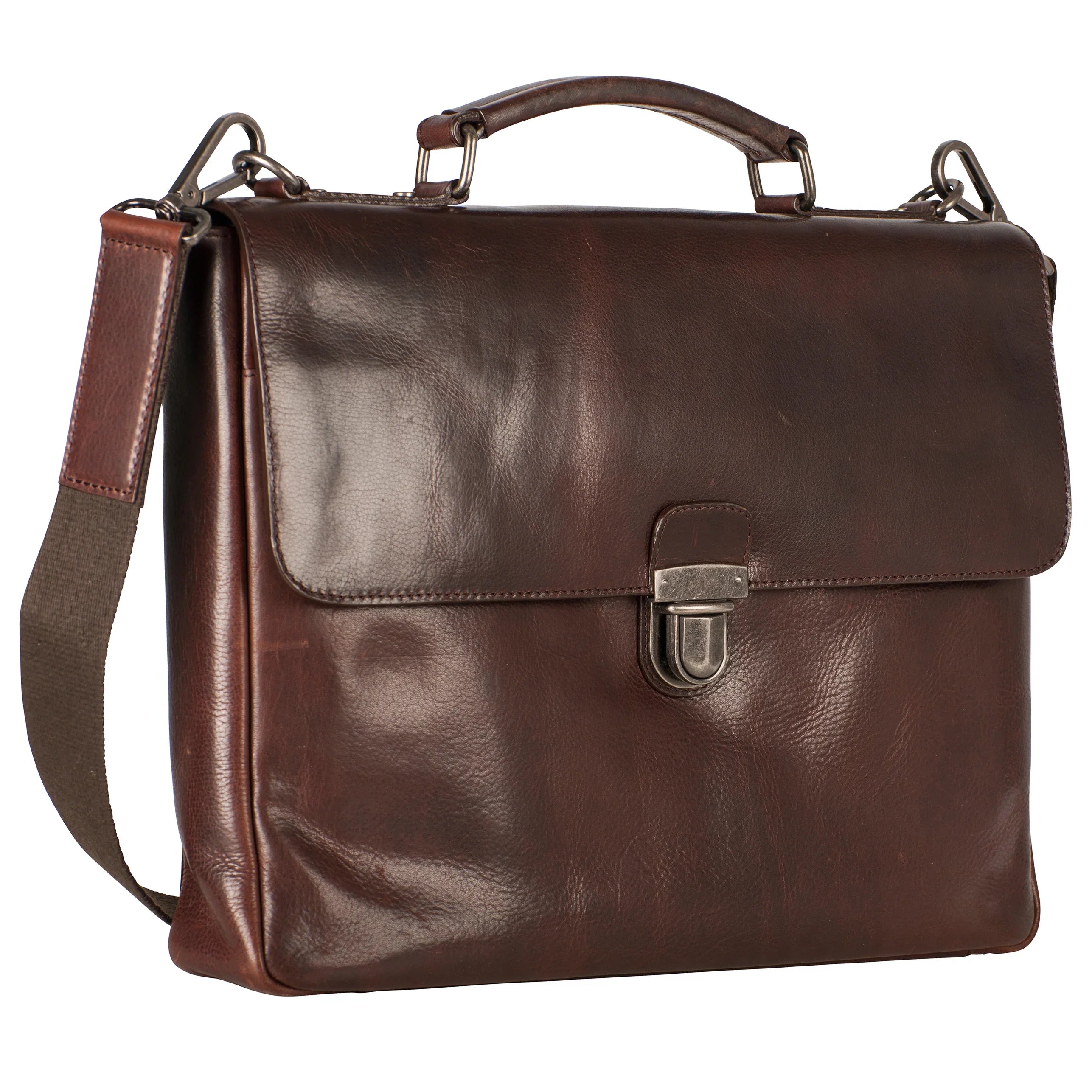 Leonhard Heyden Roma briefcase 38 cm - brown