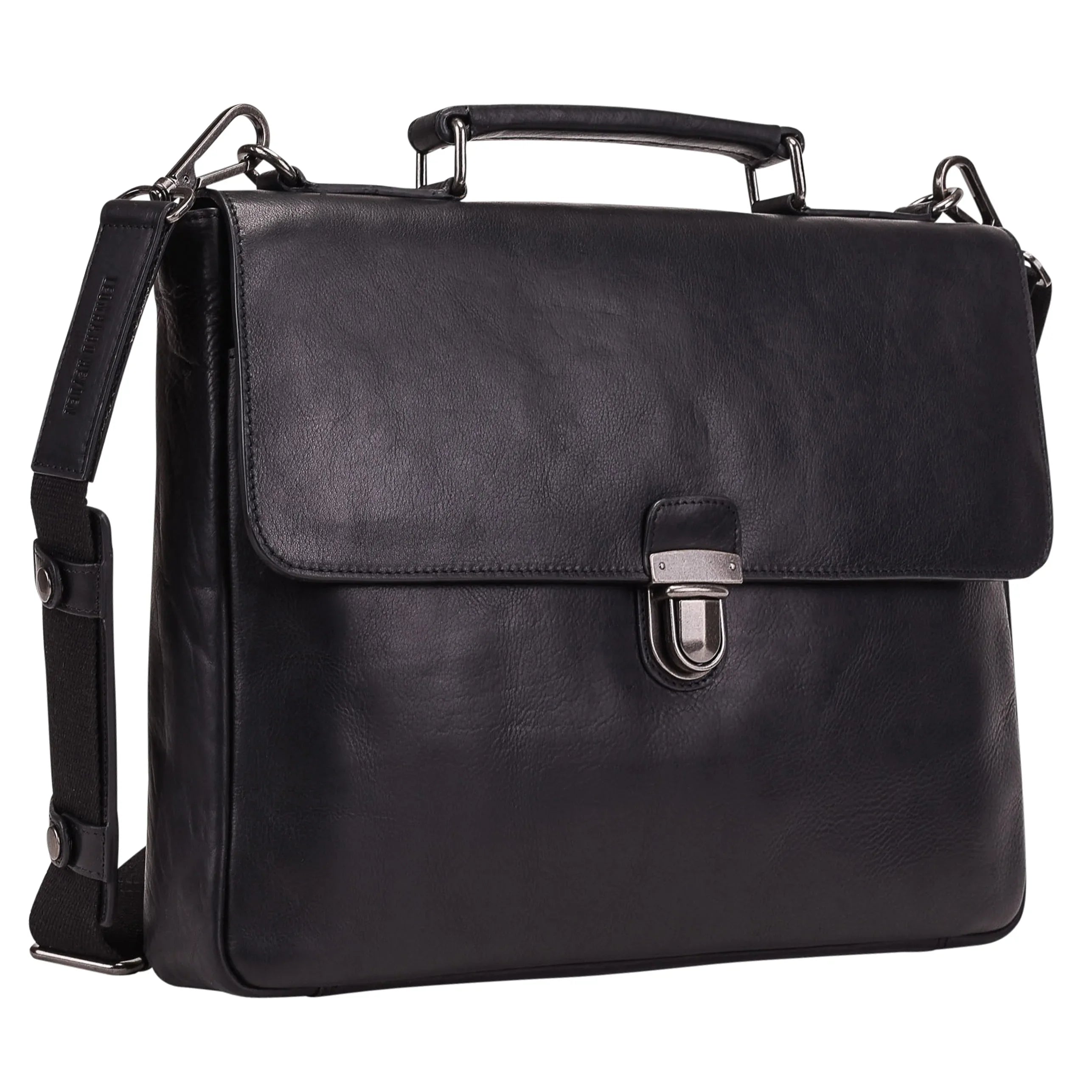 Leonhard Heyden Roma briefcase 38 cm - black