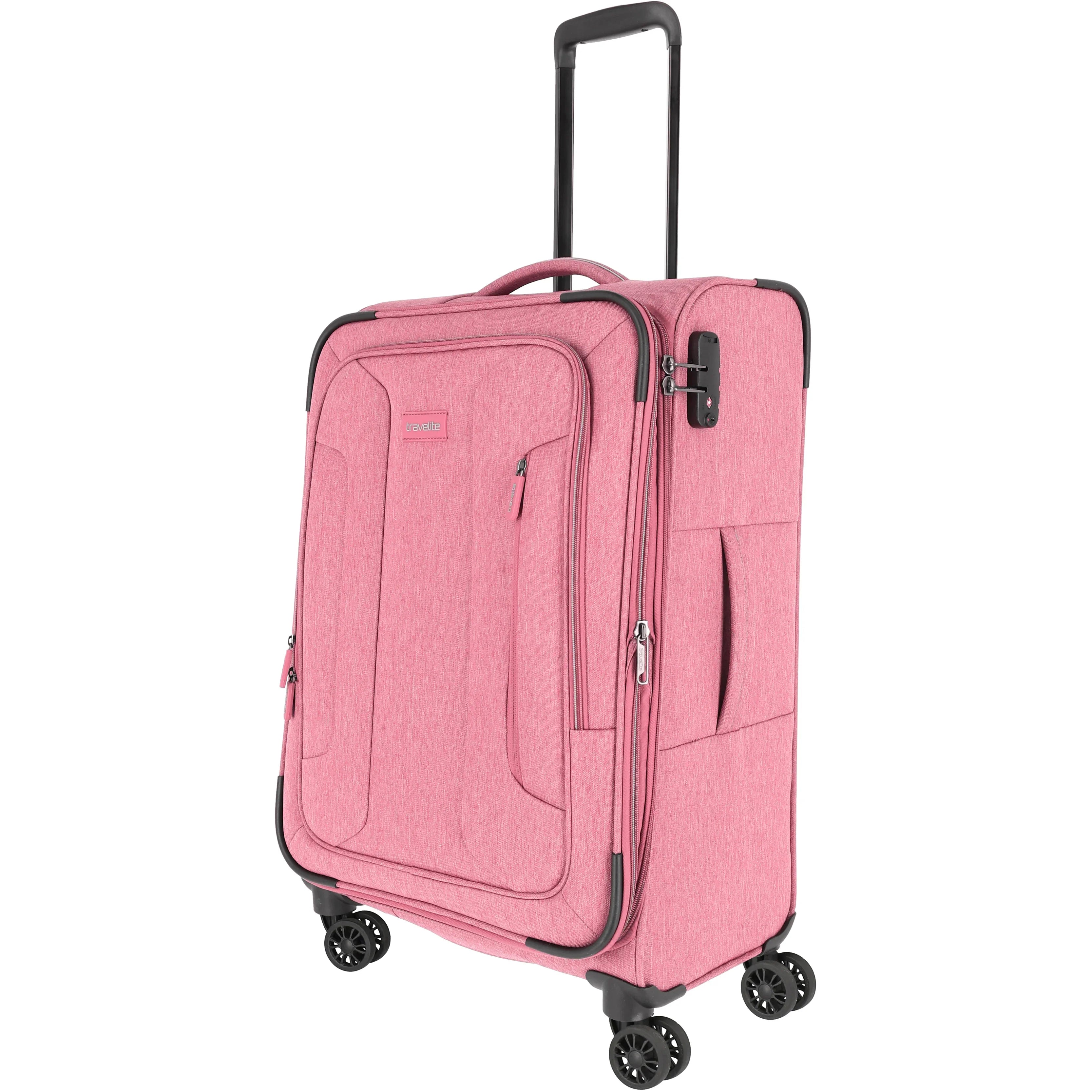 Travelite Boja 4-Rollen Trolley 67 cm - Pink