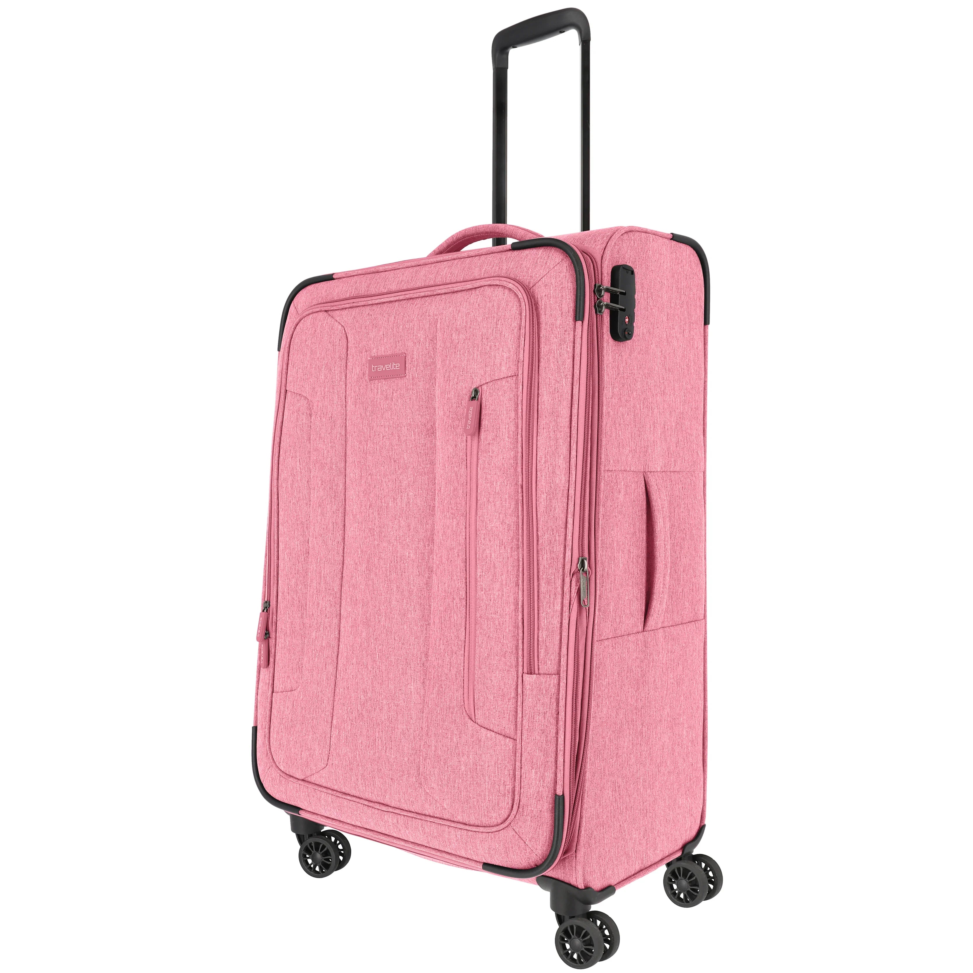 Travelite Boja 4-Rollen Trolley 77 cm - Pink