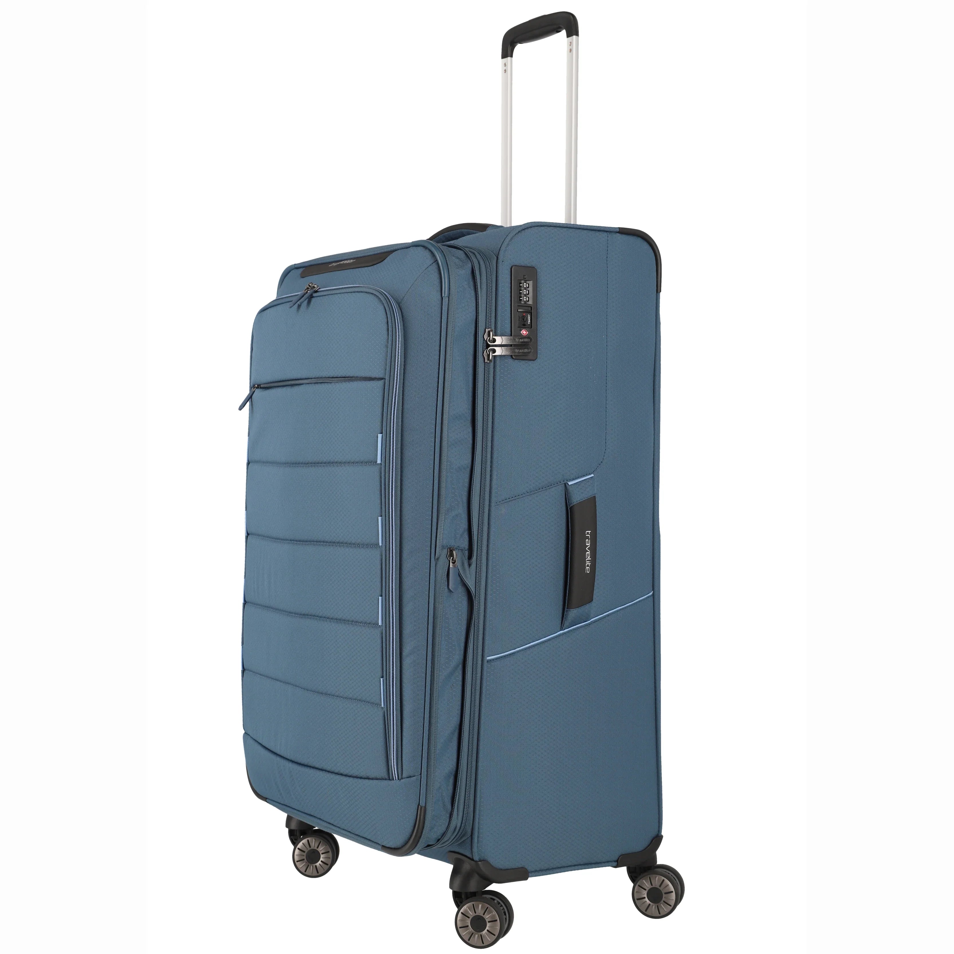 Travelite Skaii 4-Rollen Trolley 78 cm - Panoramablau