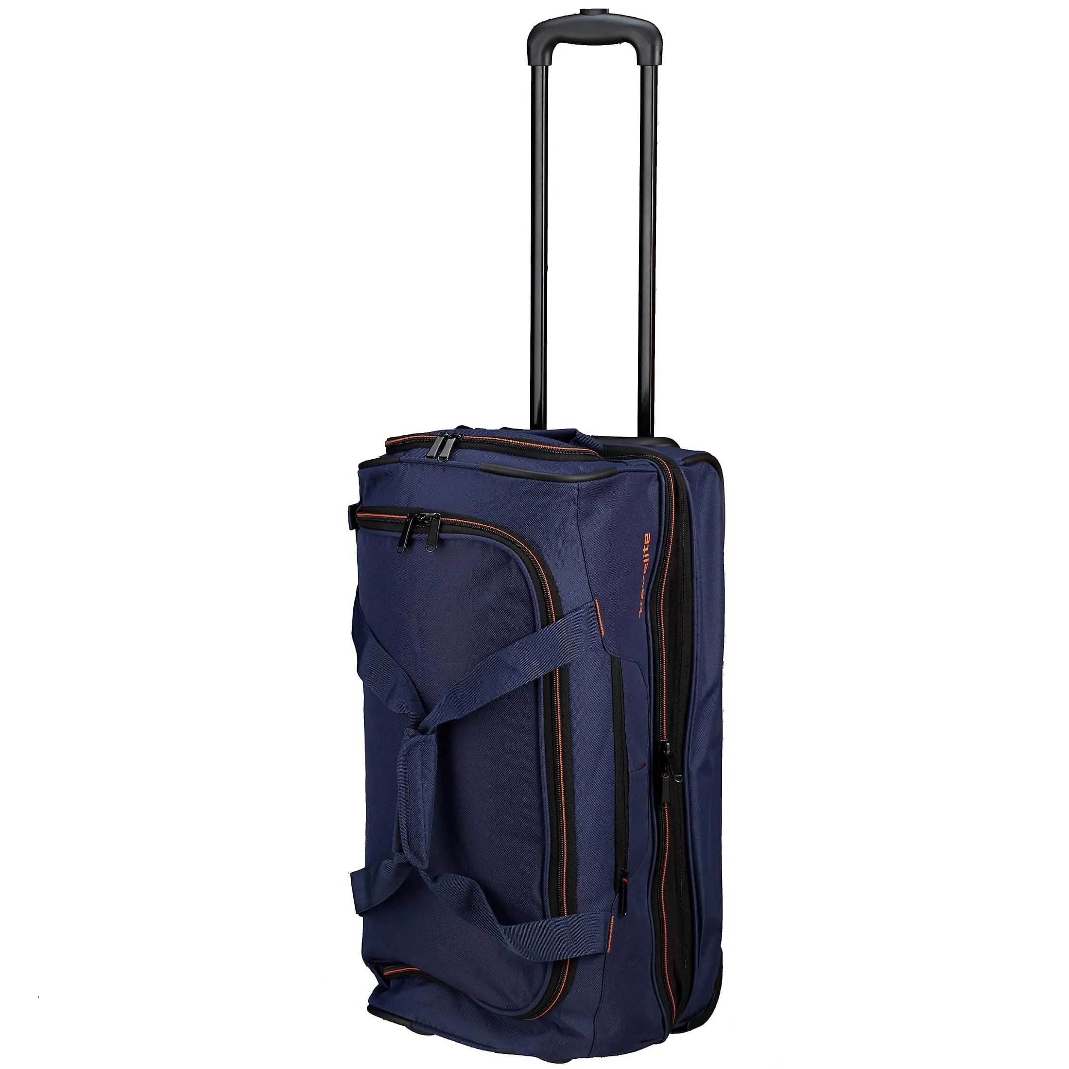 Travelite Basics Trolley Reisetasche 55 cm - schwarz-blau