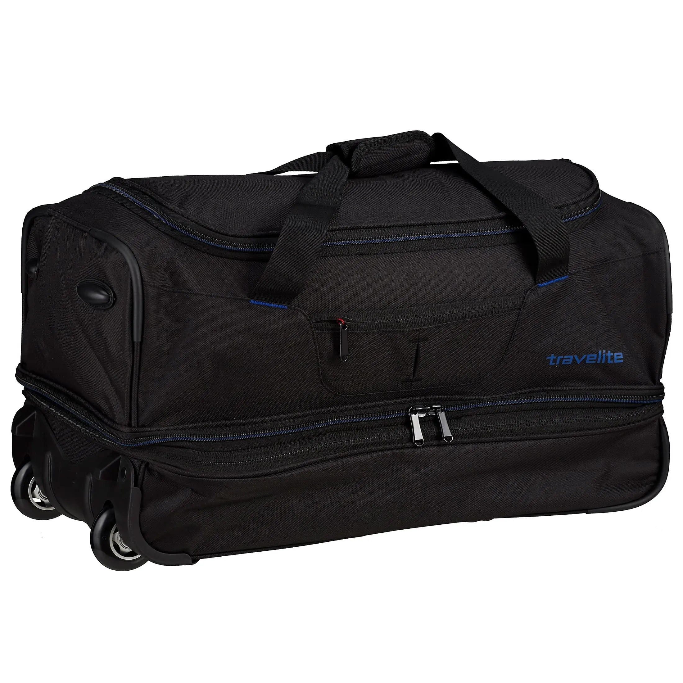 Travelite Basics trolley travel bag 55 cm - black-blue