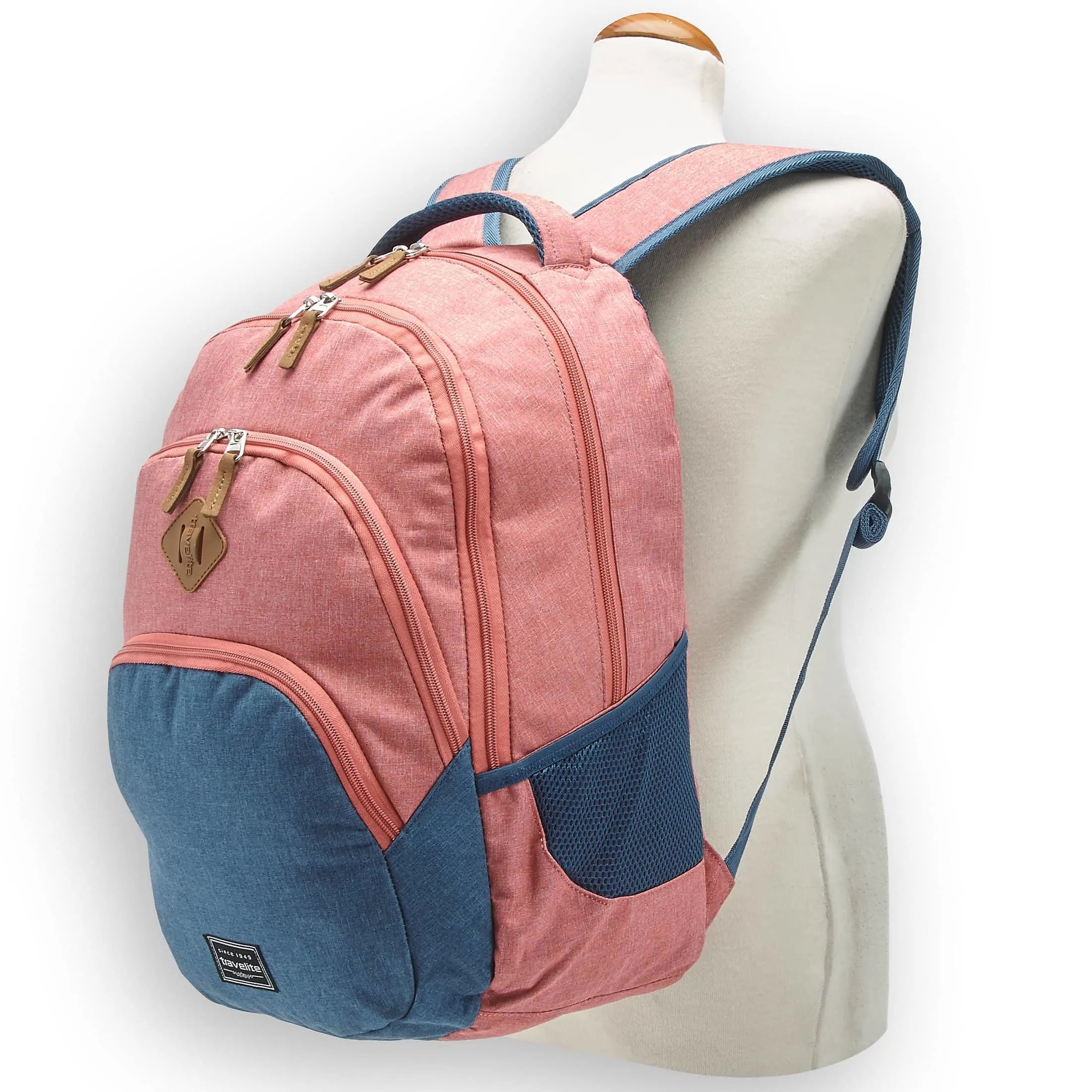 Travelite Basics Backpack Melagne 45 cm - navy-grey