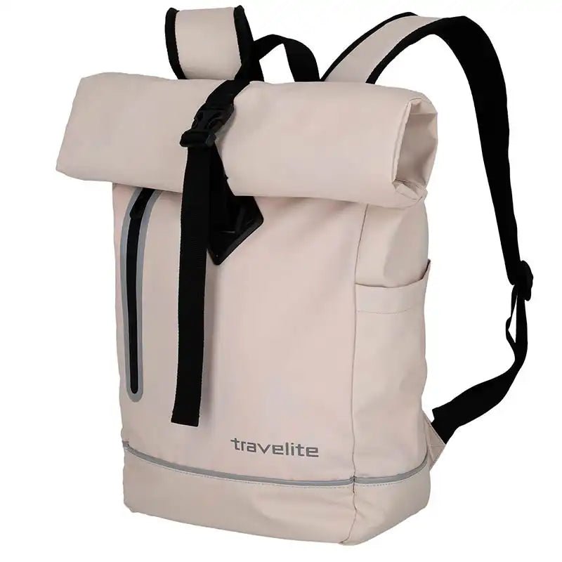 Travelite Basics Roll-Up Backpack Tarpaulin 48 cm - Ivory