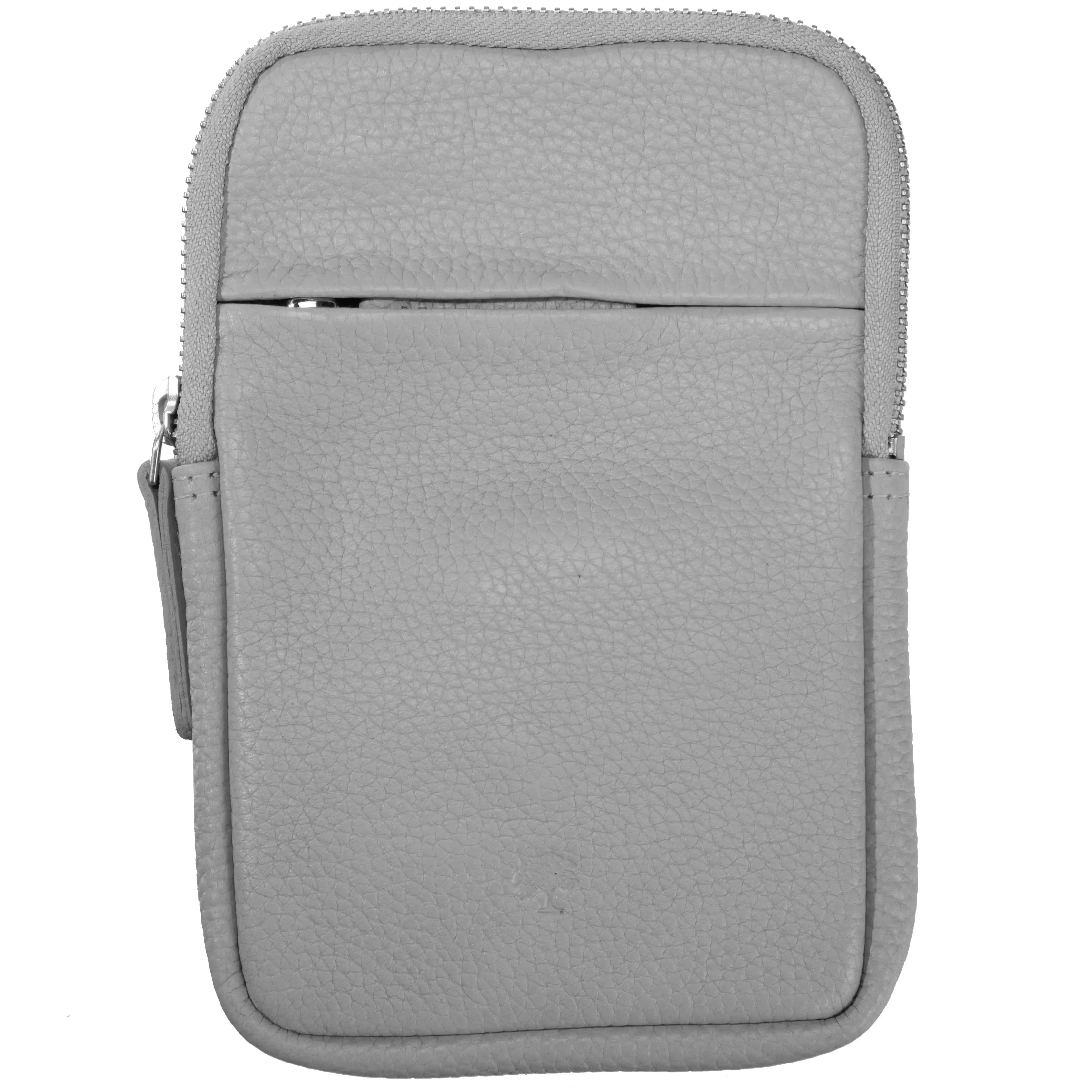 koffer-direkt.de Prato Mobile phone shoulder bag 19 cm - light gray