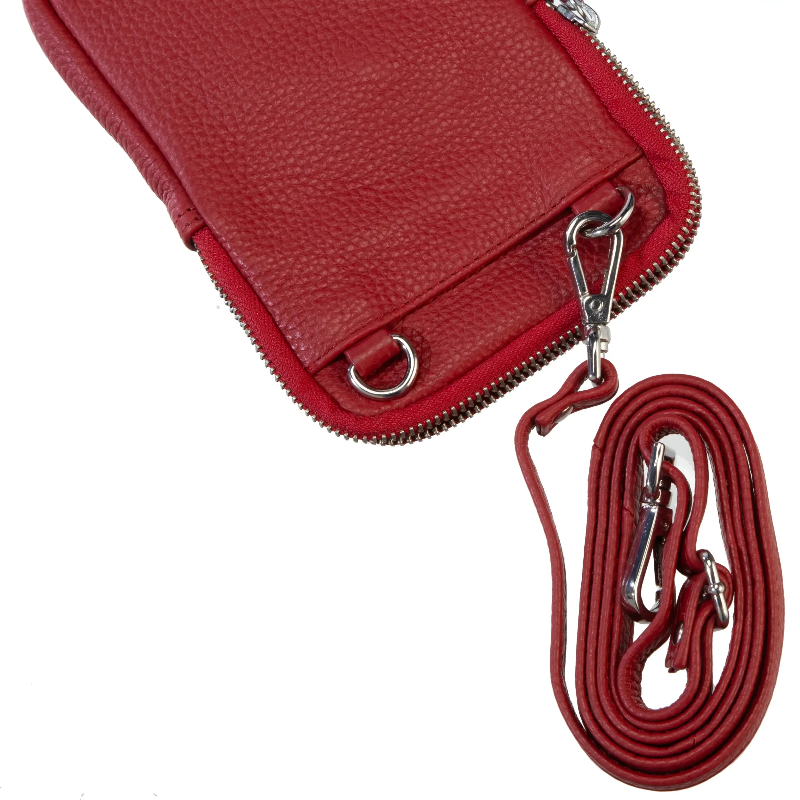 koffer-direkt.de Prato Mobile phone shoulder bag 19 cm - light gray