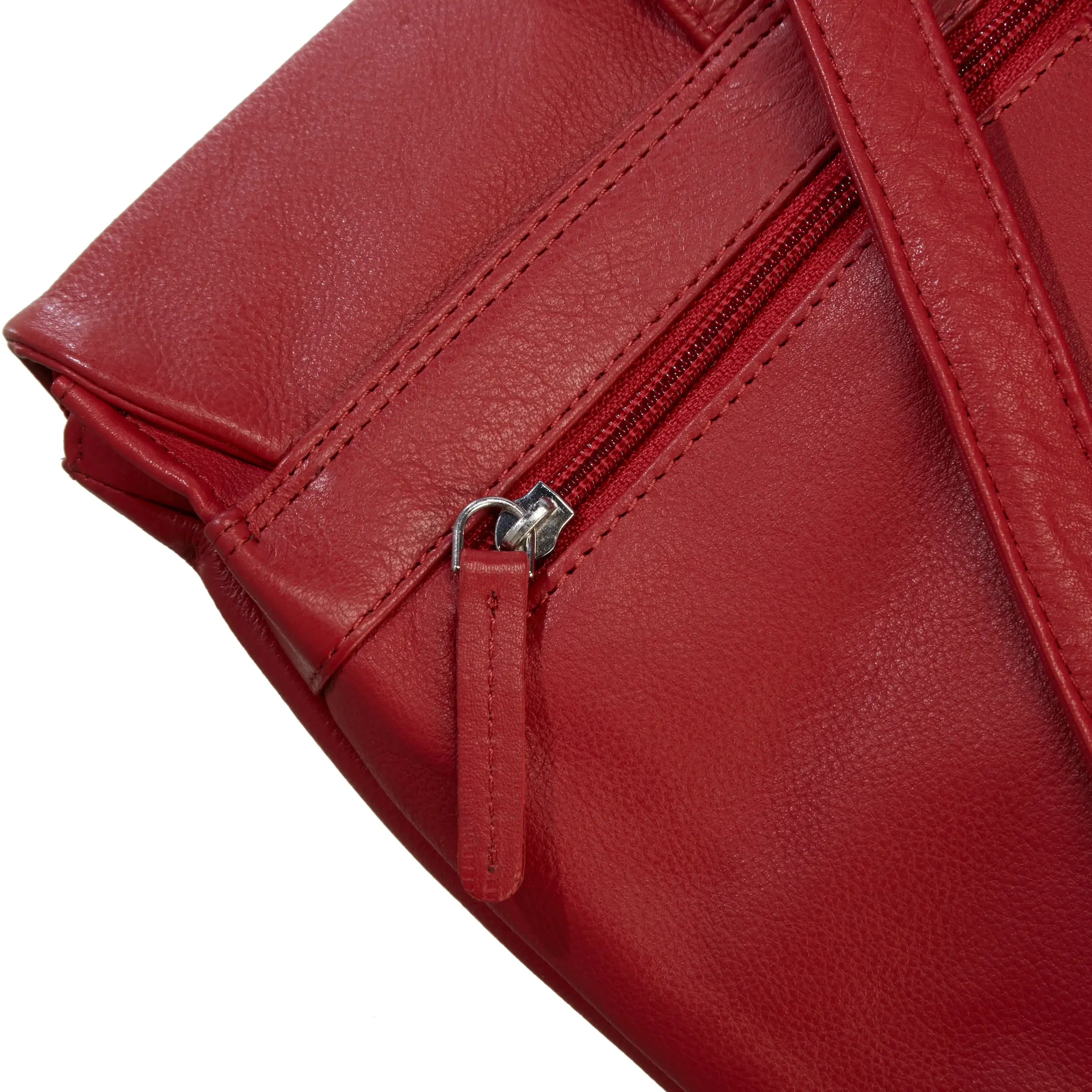 koffer-direkt.de Prato leather backpack 34 cm - dark blue