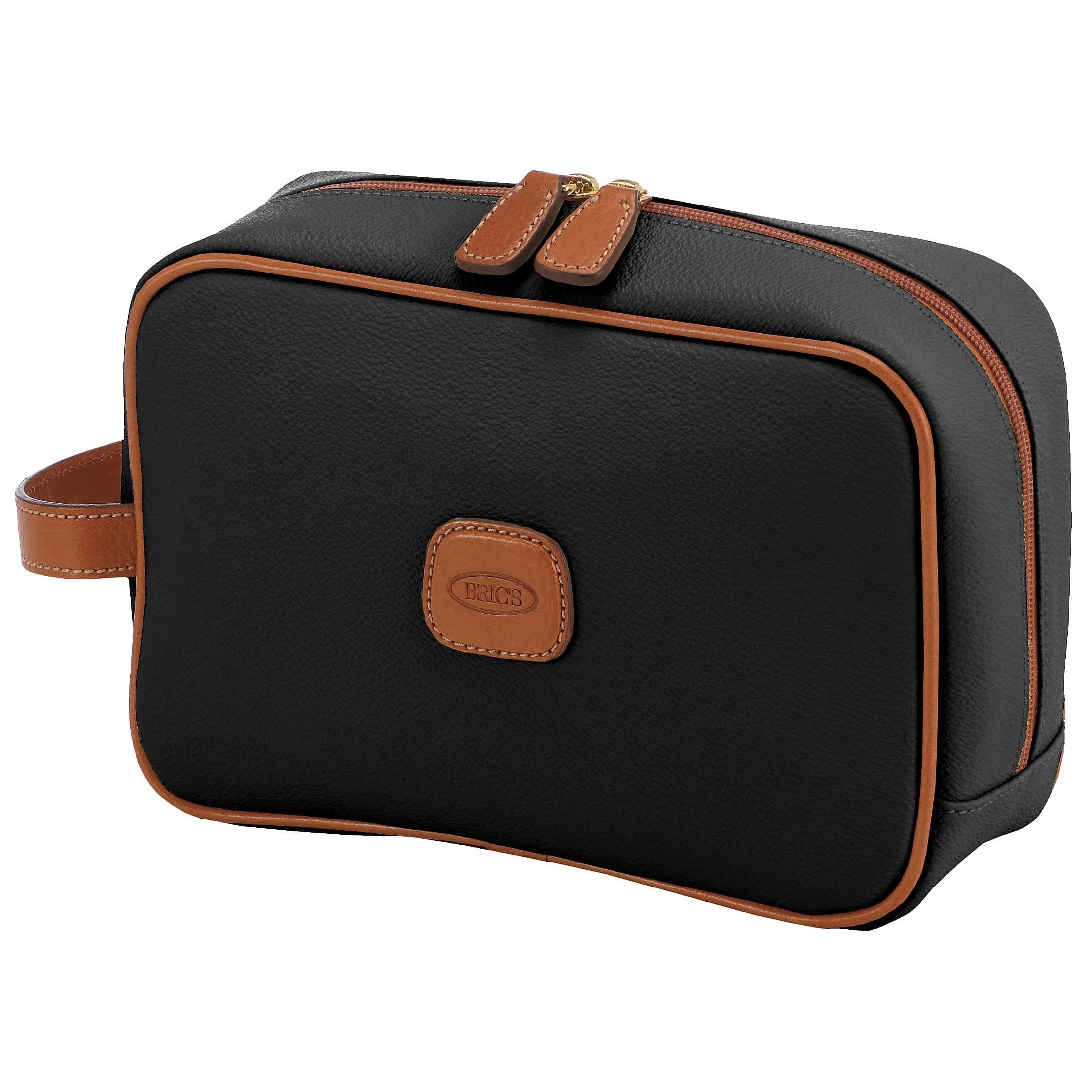 Brics Firenze cosmetic bag 25 cm black tobacco