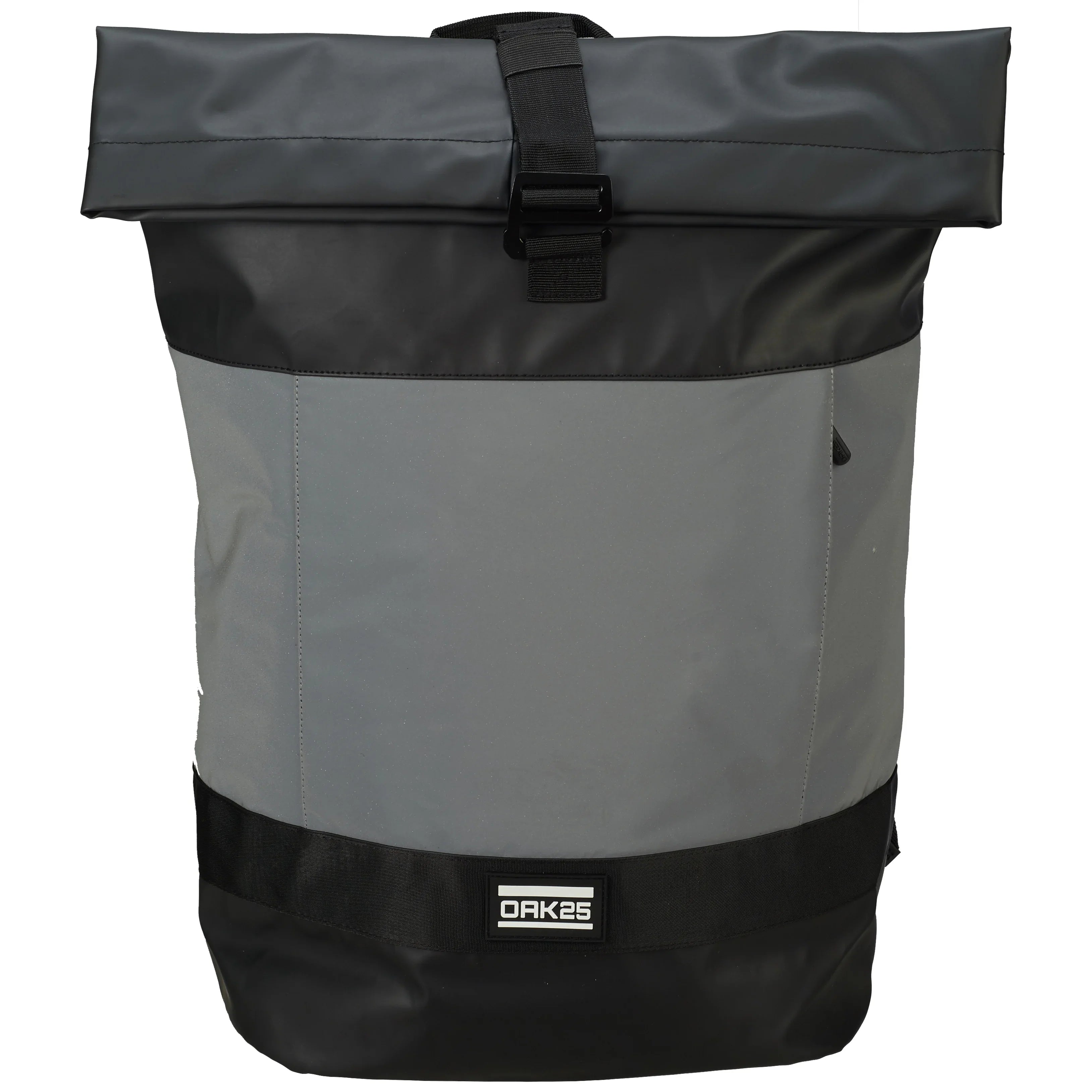Oak25 Rolltop Reflective Backpack 45 cm - Grey/Black