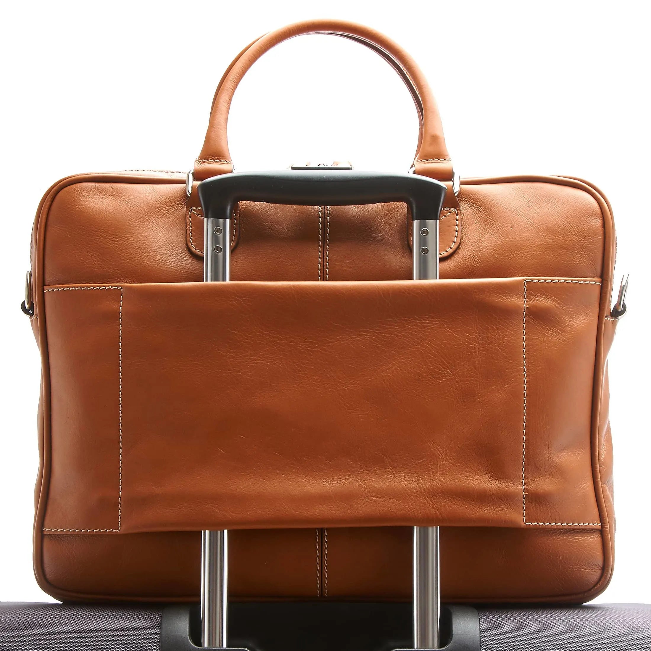 Brics Life Pelle briefcase 38 cm - cognac