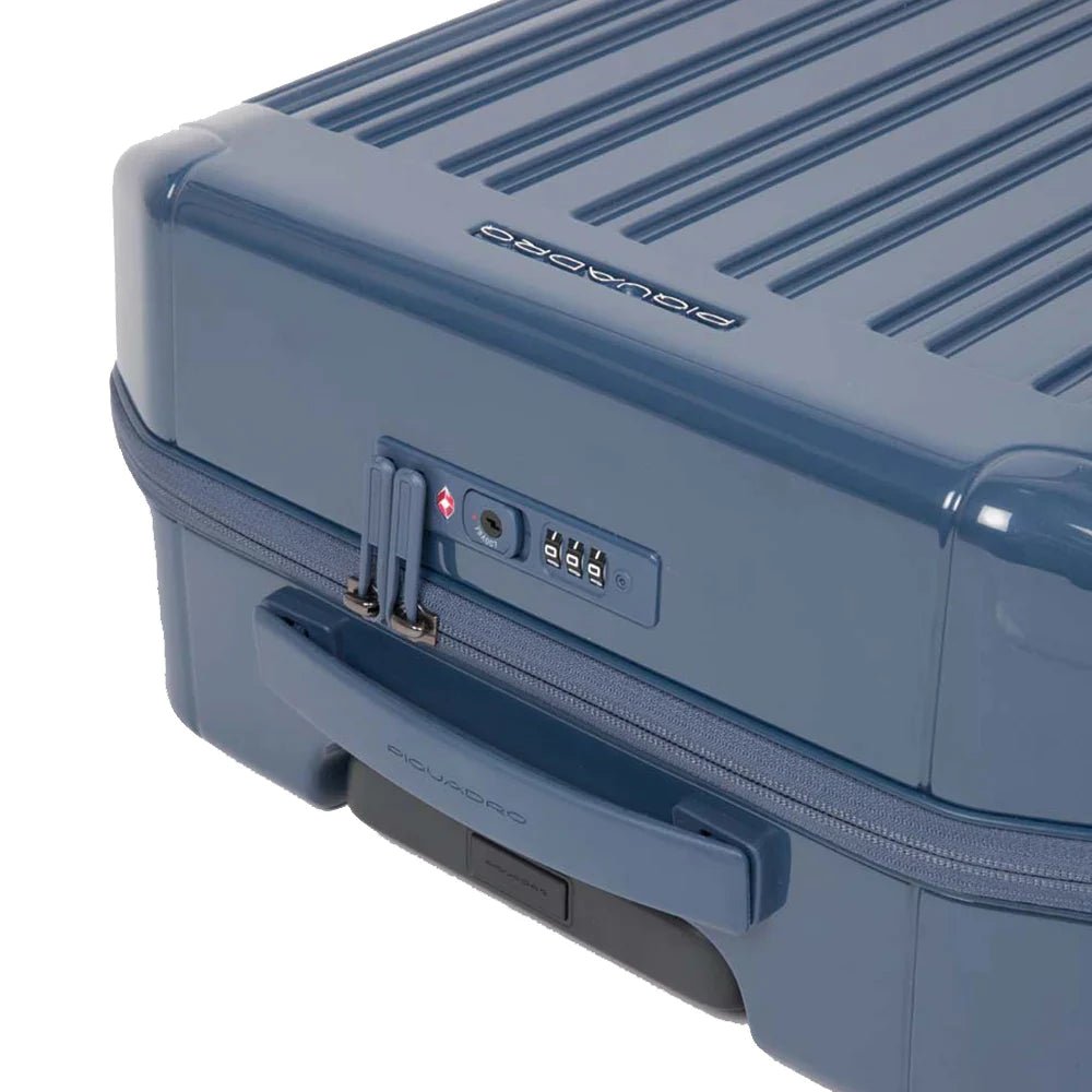 Piquadro Ultra Slim Kabinen-Hartschalentrolley 55 cm - blu