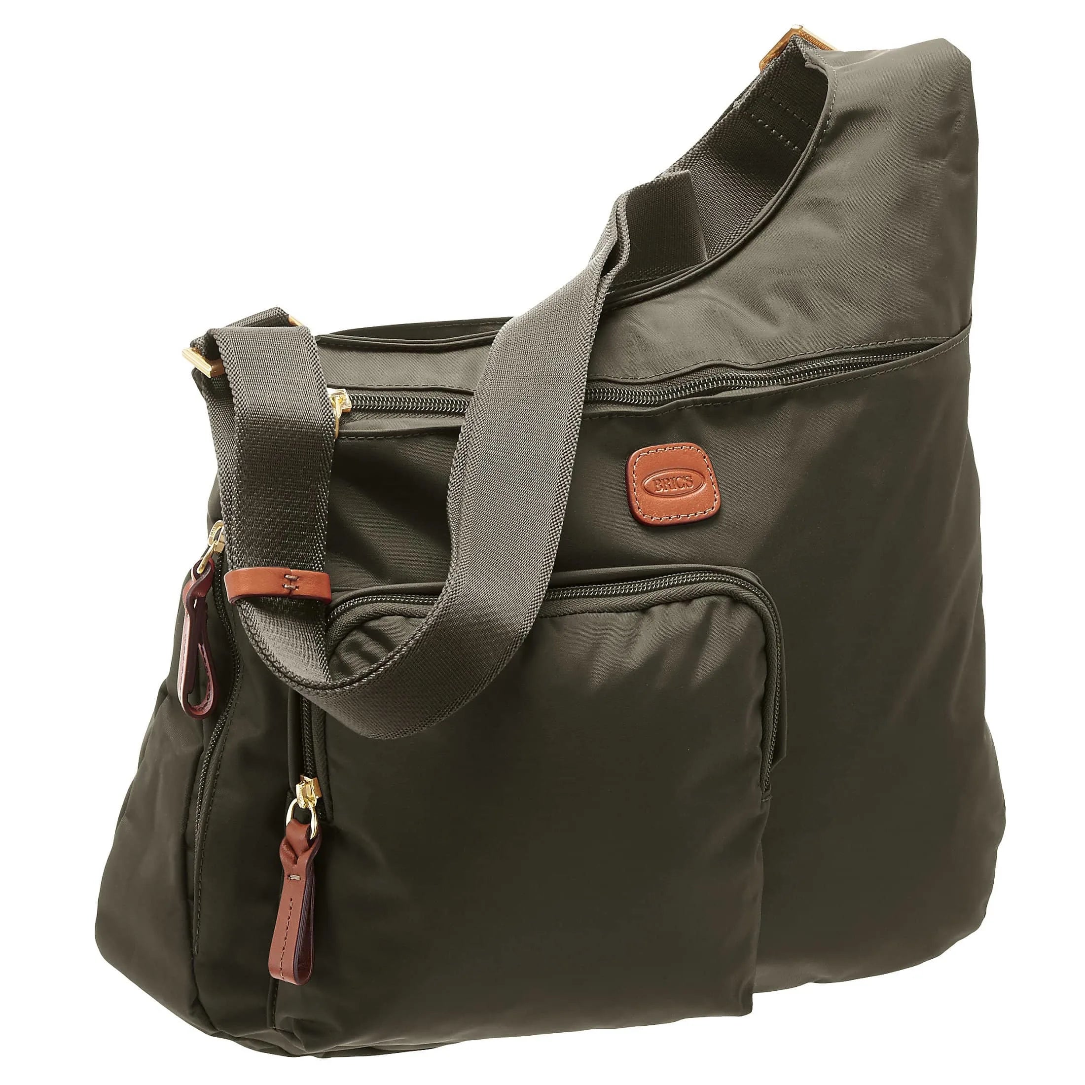 Brics X-Bag shoulder bag 32 cm - olive