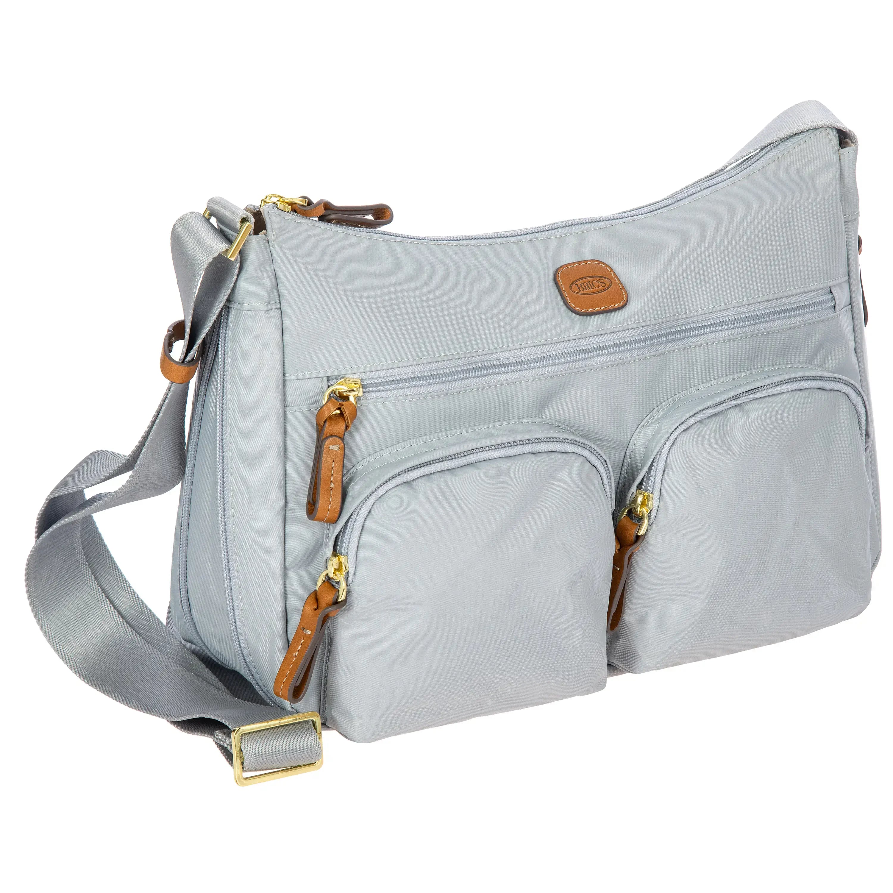 Brics X-Bag shoulder bag 34 cm - Silver