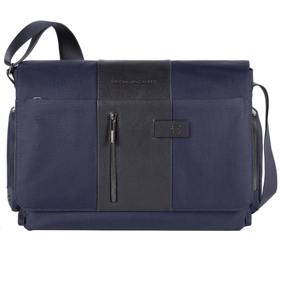 Piquadro Brief laptop messenger bag 43 cm - Blue