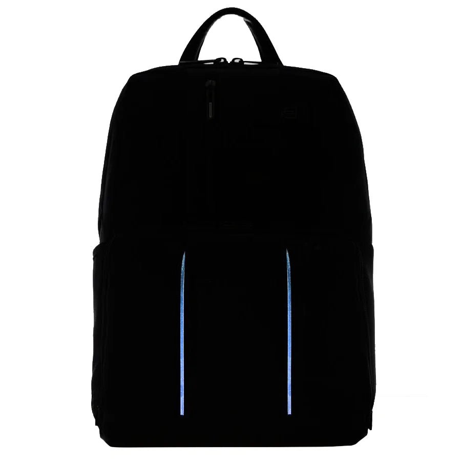 Piquadro Brief LED Laptop-Rucksack 39 cm - Blue