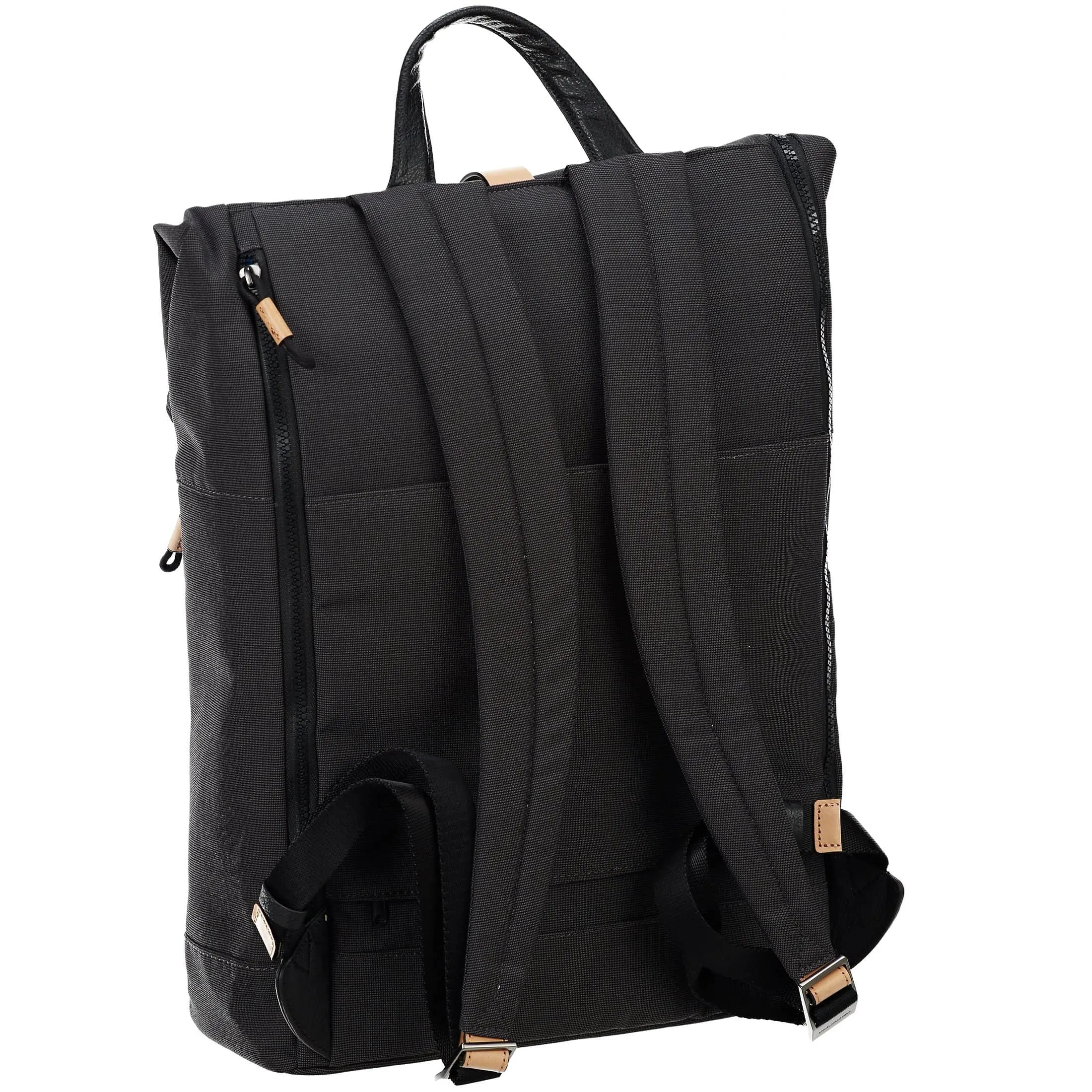 Piquadro Blade Roll Top Laptop Backpack 45 cm - Black