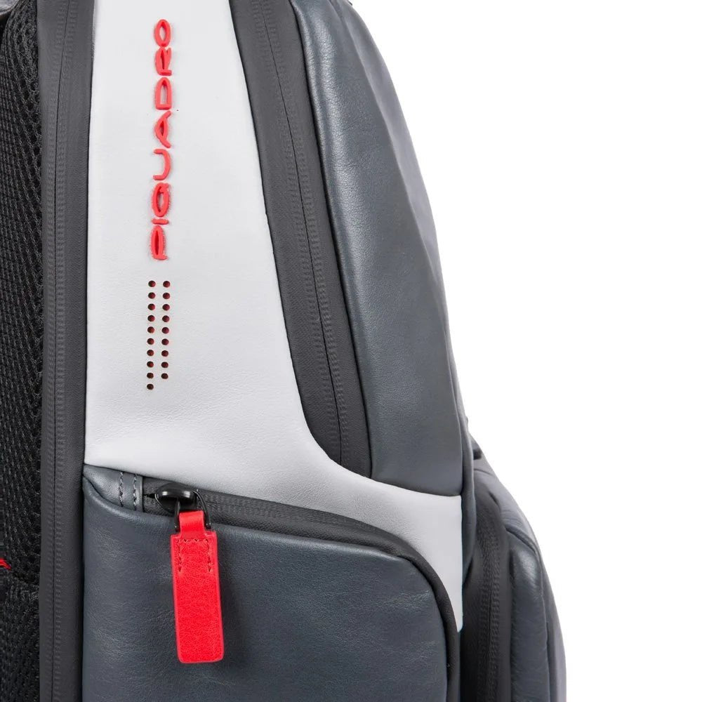 Piquadro Urban Fast-Check LED Laptop Backpack 44 cm - Gray