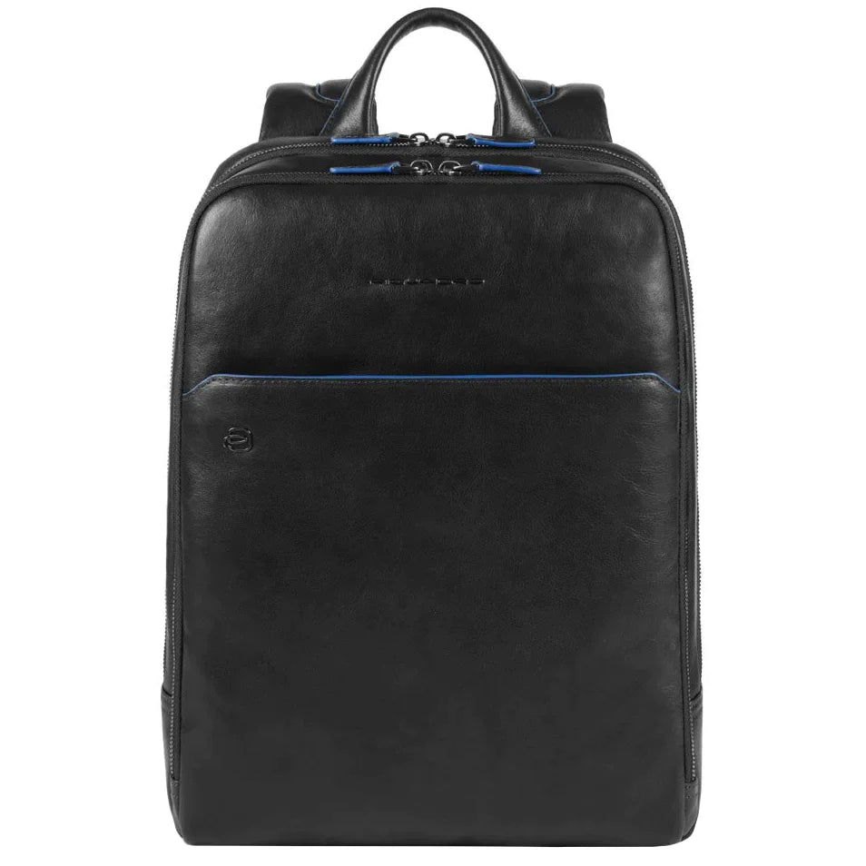 Piquadro Blue Square Laptop Backpack 39 cm - Black