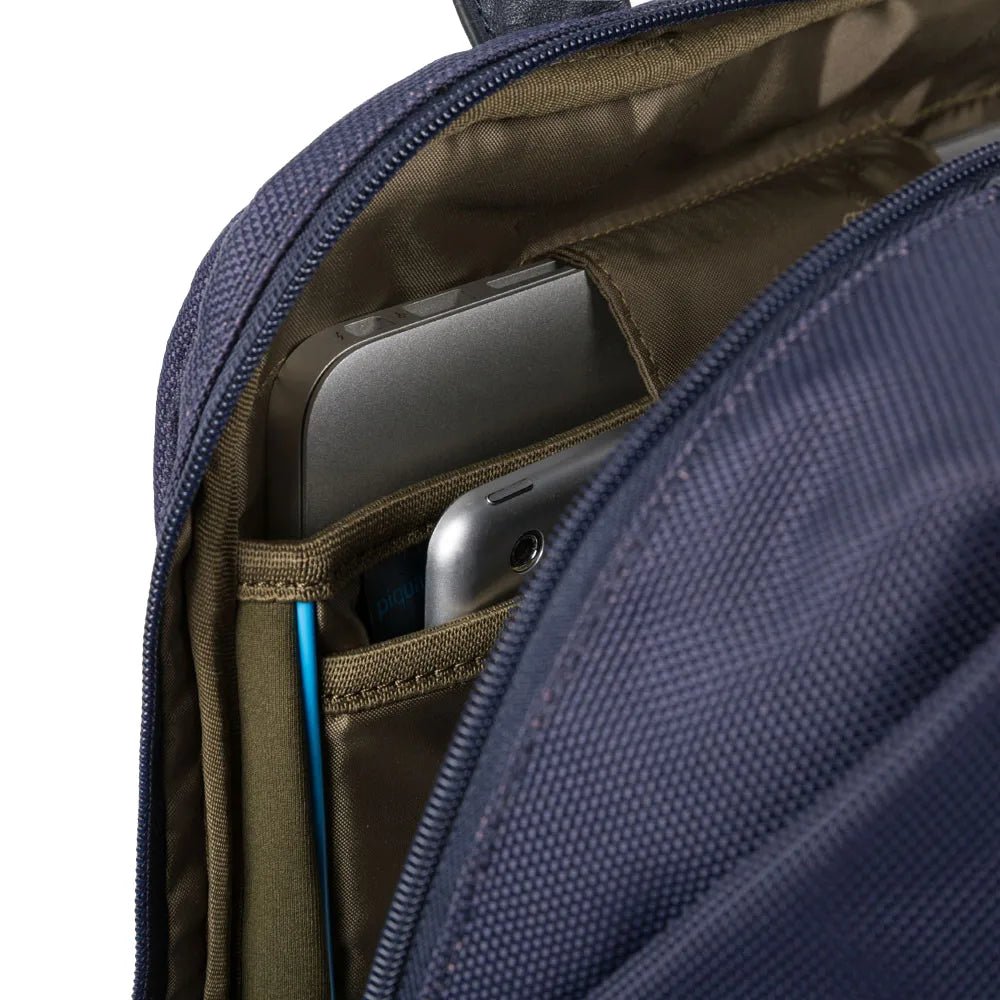 Piquadro Brief Rucksack mit Laptopfach 41 cm - Blue