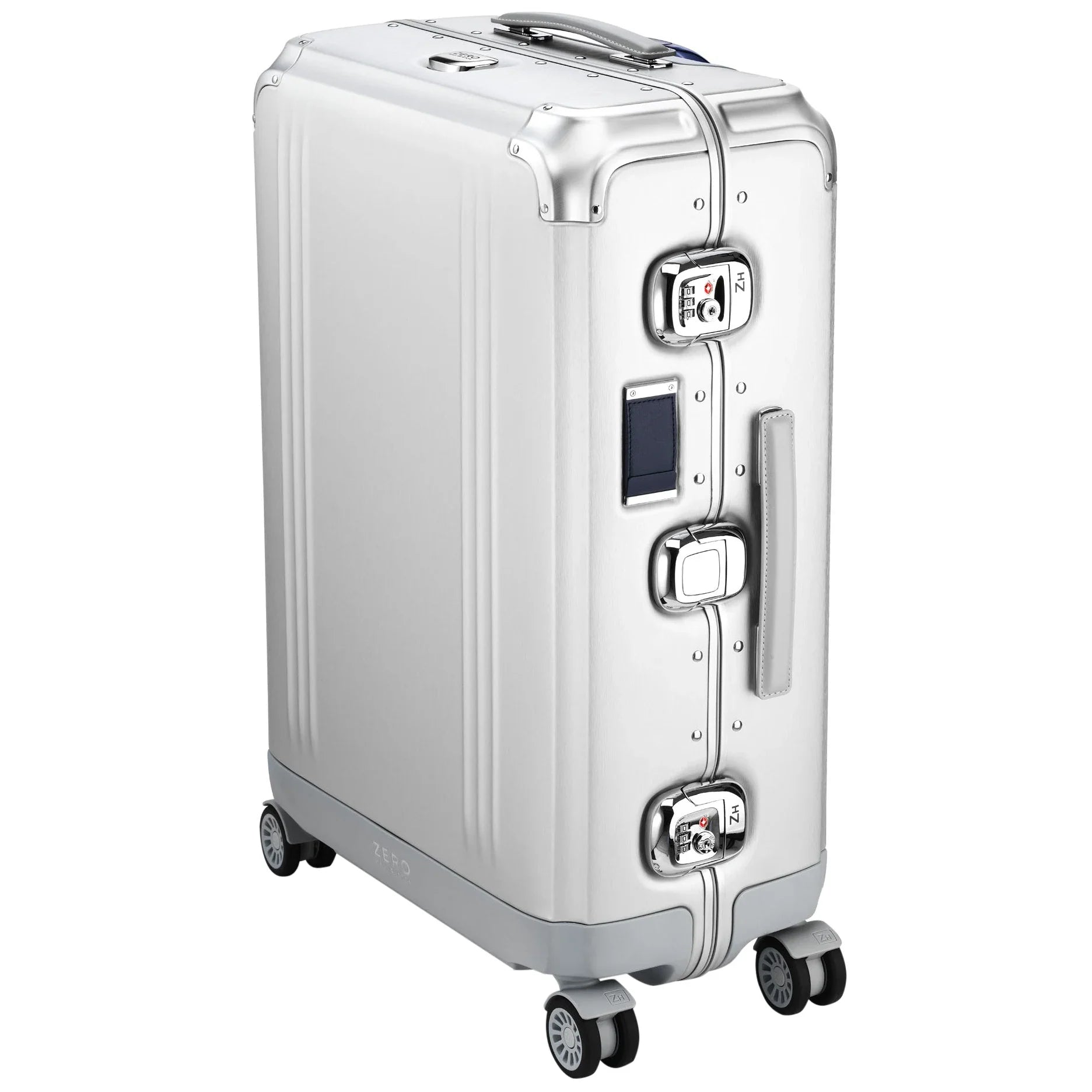 Zero Halliburton Pursuit Check In Luggage 4-Rollen Trolley 66 cm - Silver