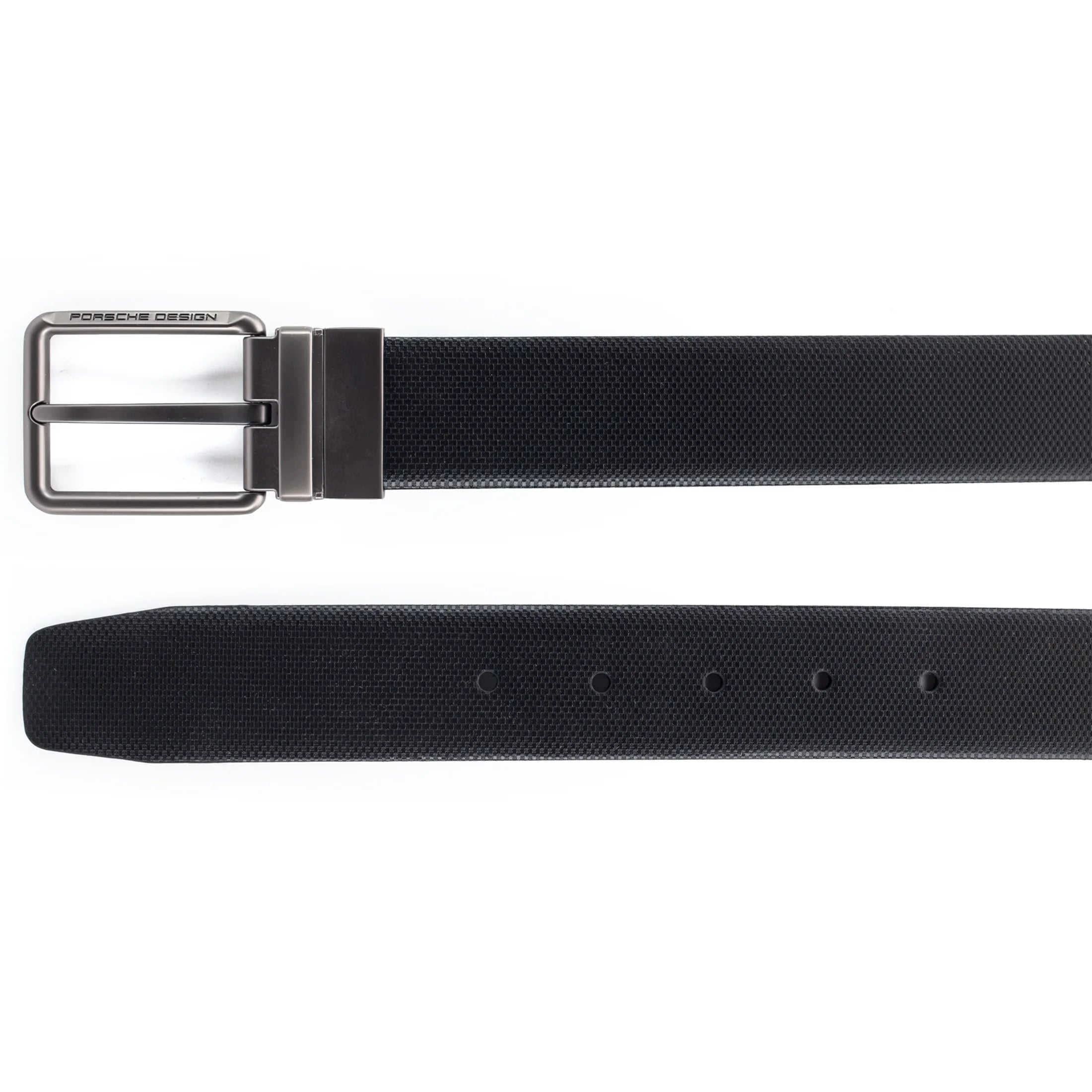 Porsche Design Business Belt Pin Buckle Reversible Belt 35 - Black/100 cm
