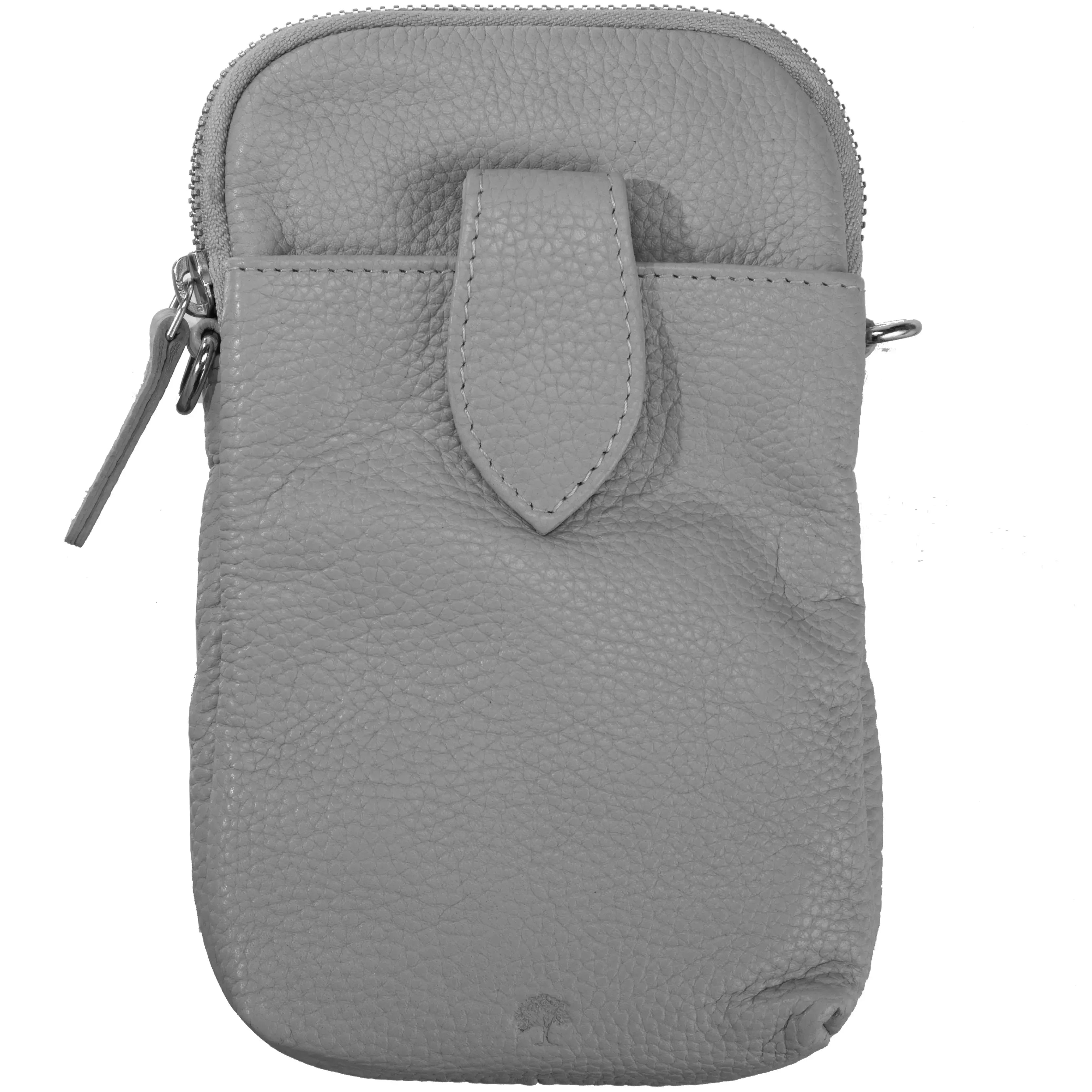 koffer-direkt.de Prato Mobile phone shoulder bag 20 cm - light gray