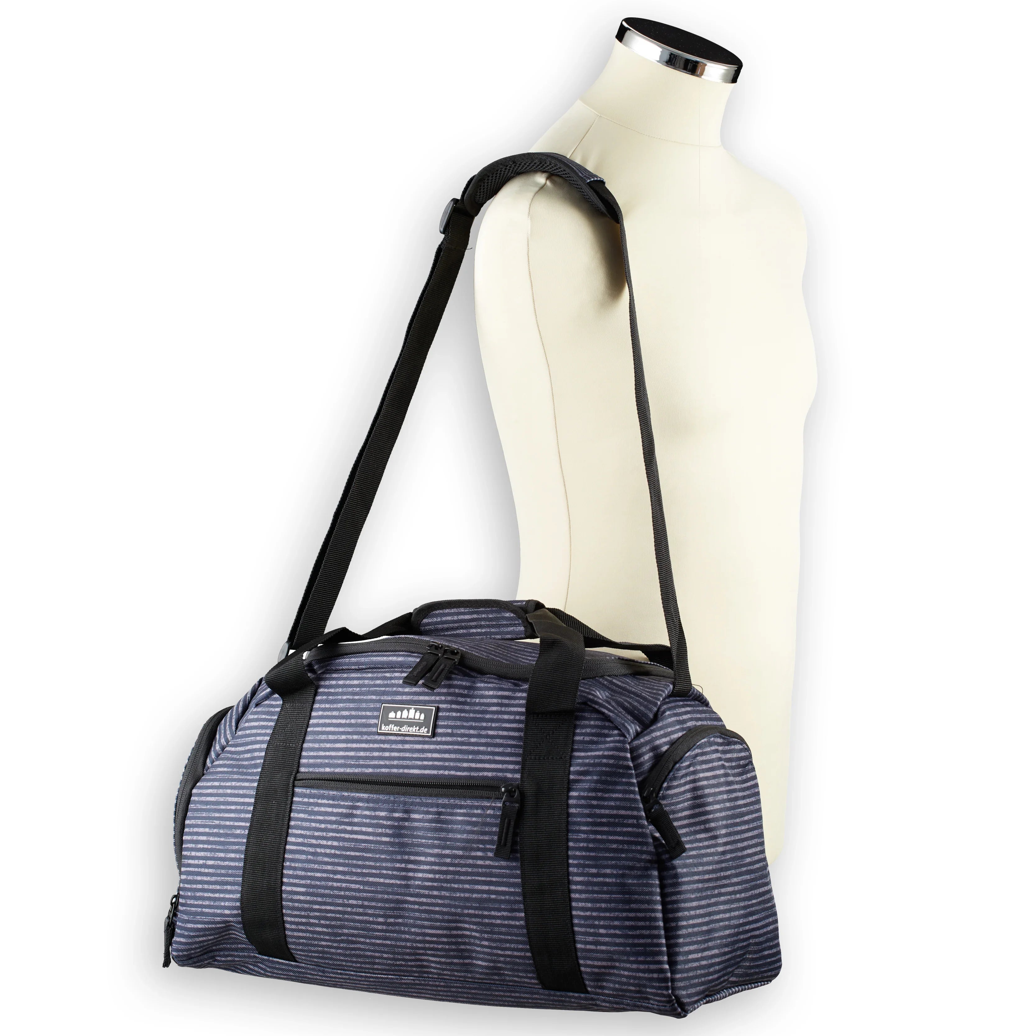 koffer-direkt.de Two Travel II Travel bag 46 cm - blue stripe
