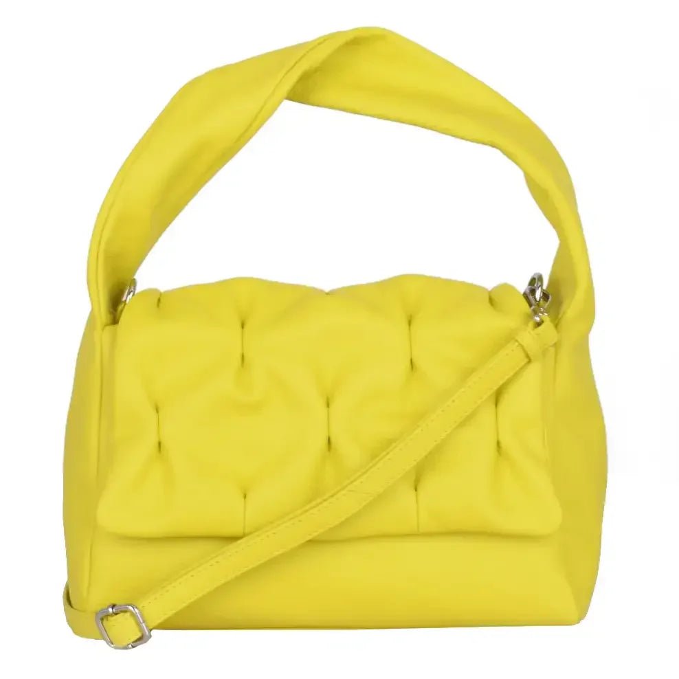 Lara Laurén Bologna Crincle Flap Bag 27 cm - lemon