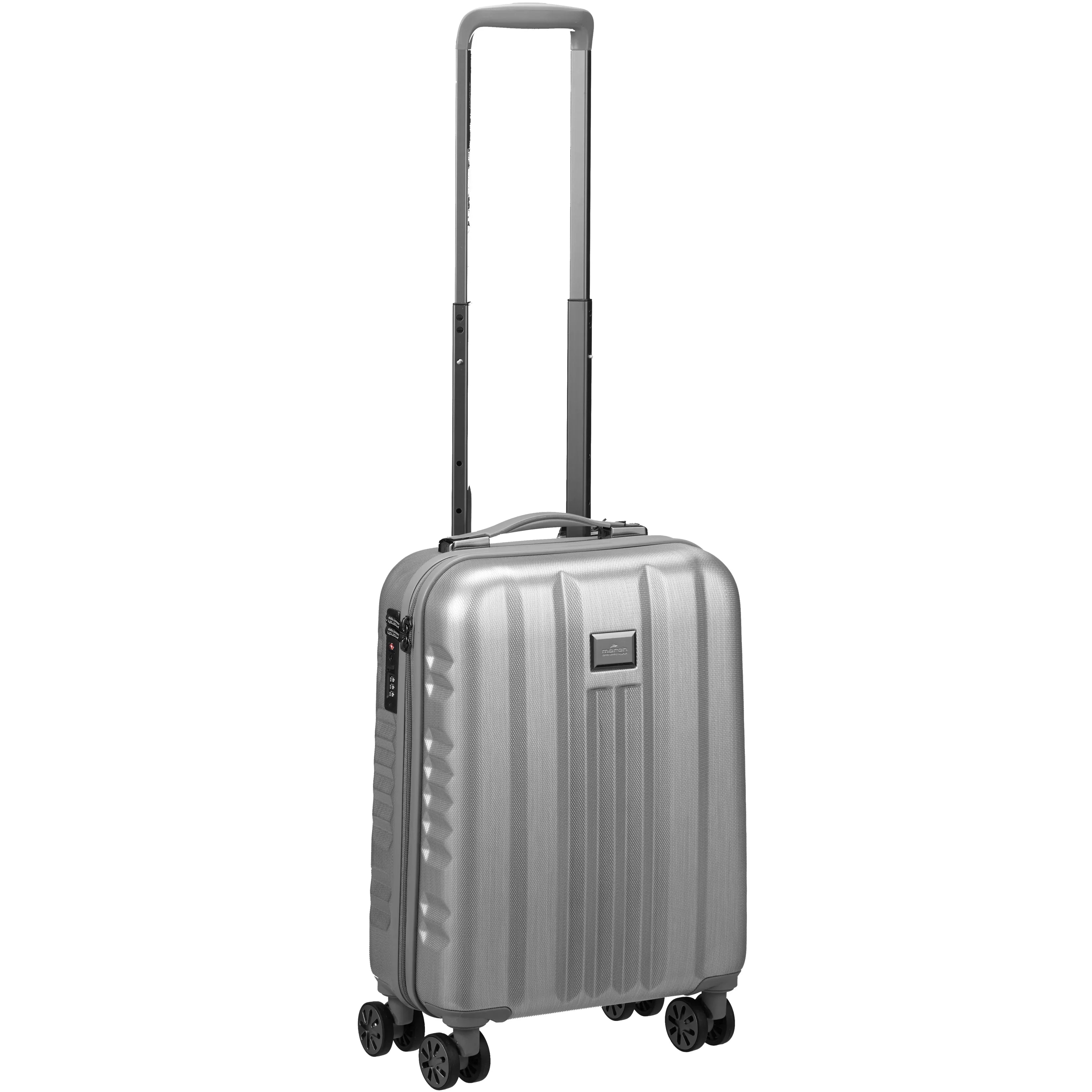 March 15 Trading Fly 4-wheel trolley 55 cm - silver brushed