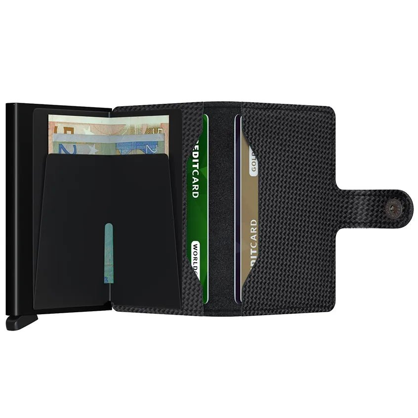 Secrid Wallets Miniwallet Carbon 10 cm - Black