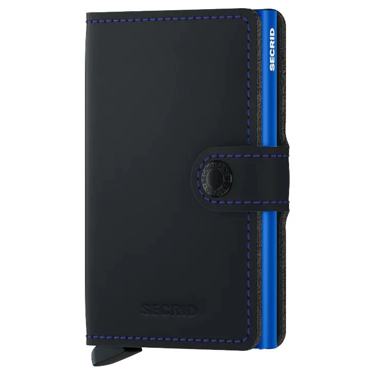 Secrid Wallets Miniwallet Matte 10 cm - black-blue