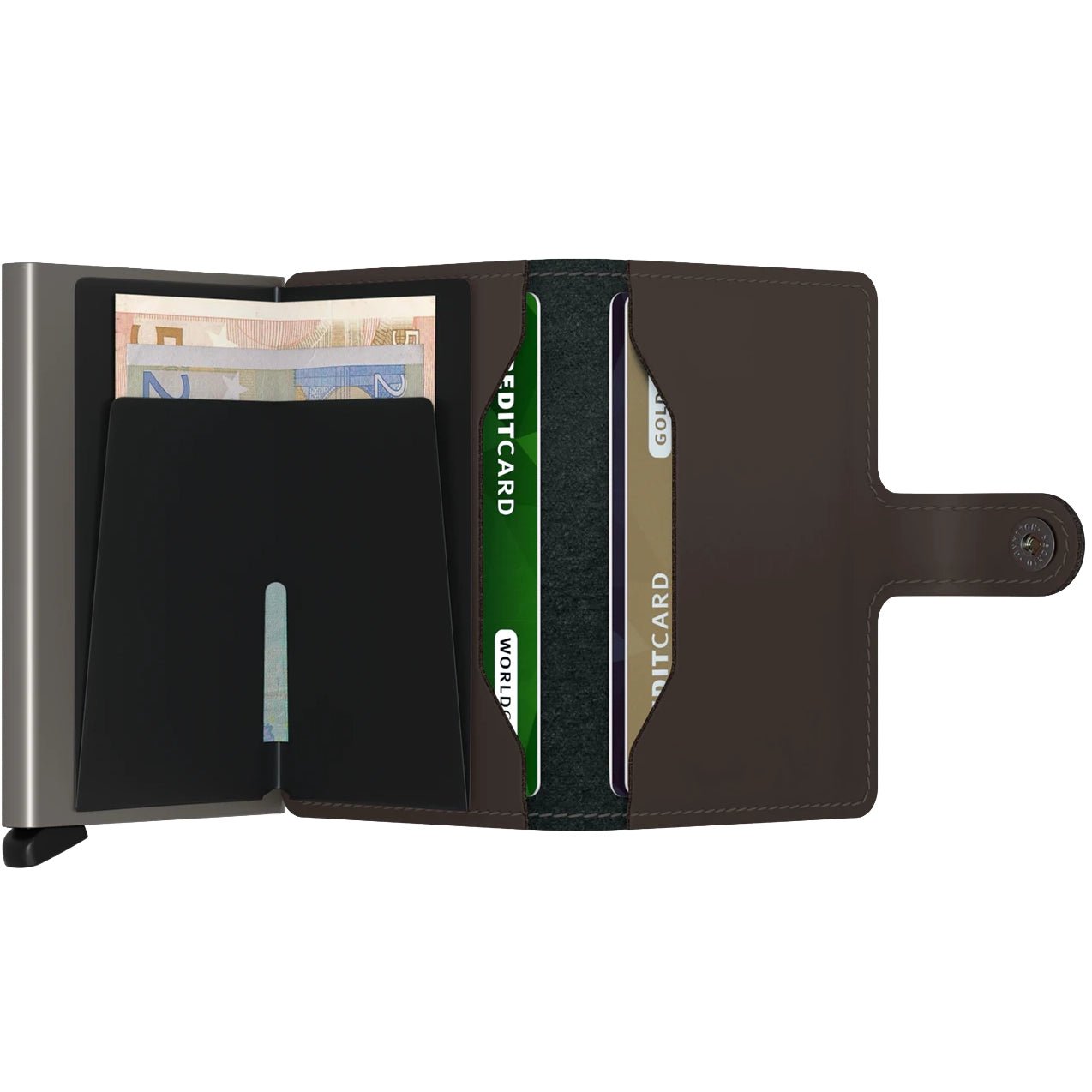 Secrid Wallets Miniwallet Mat 10 cm - Truffe