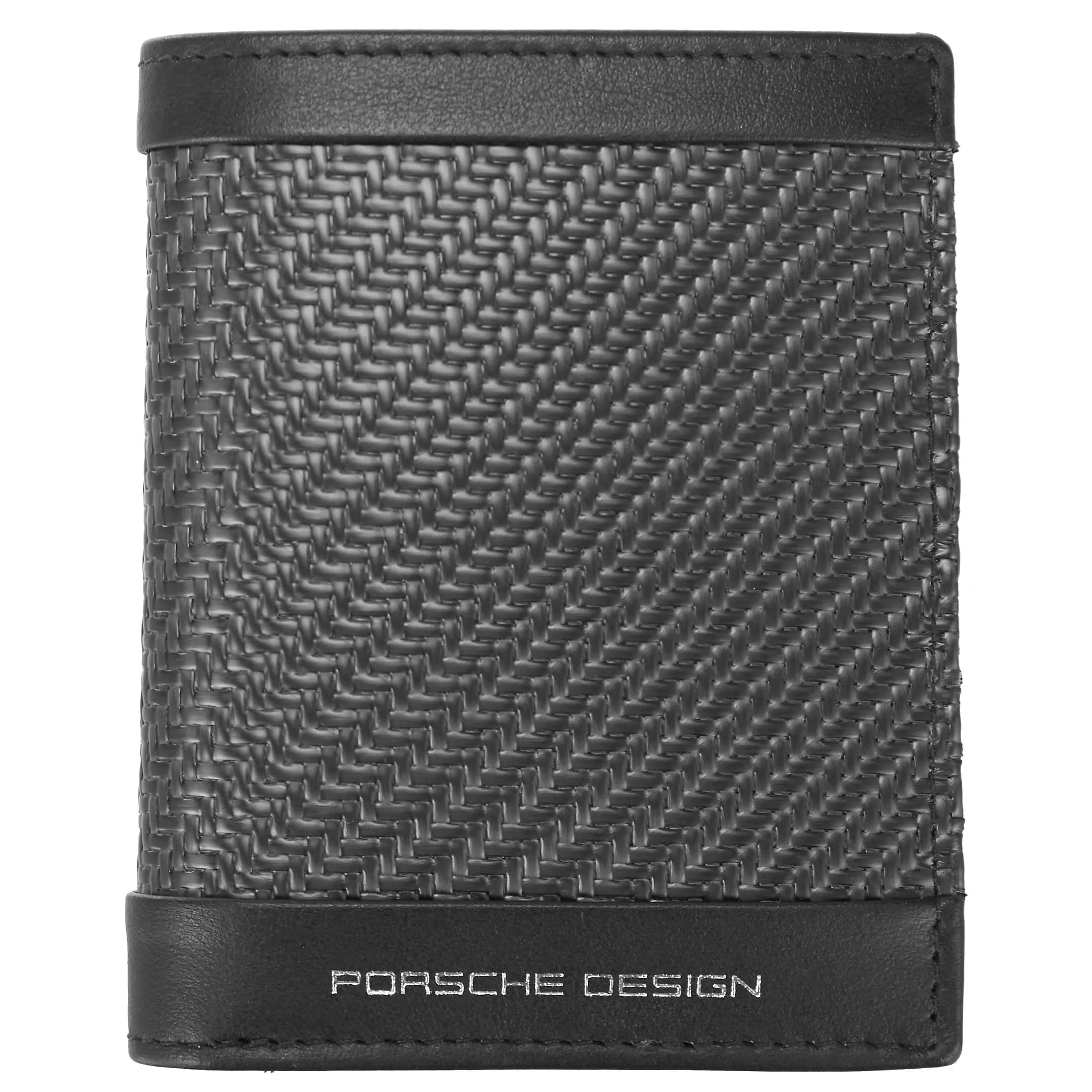 Porsche Design Carbone Portefeuille 6 RFID 10 cm - Noir