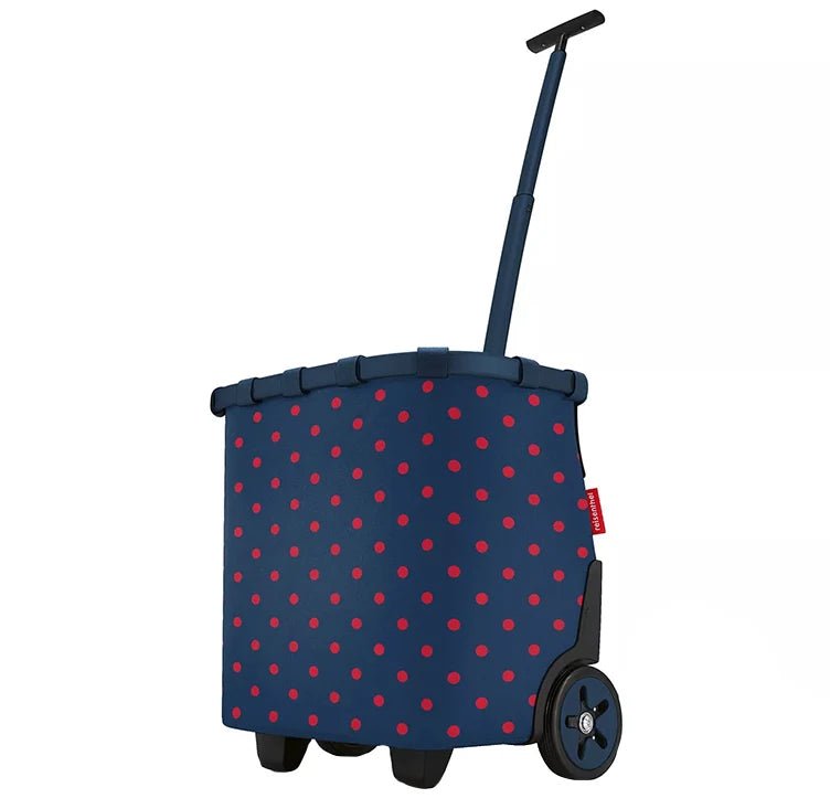 Reisenthel Shopping Carrycruiser Einkaufskorb mit Rollen 48 cm - frame mixed dots red