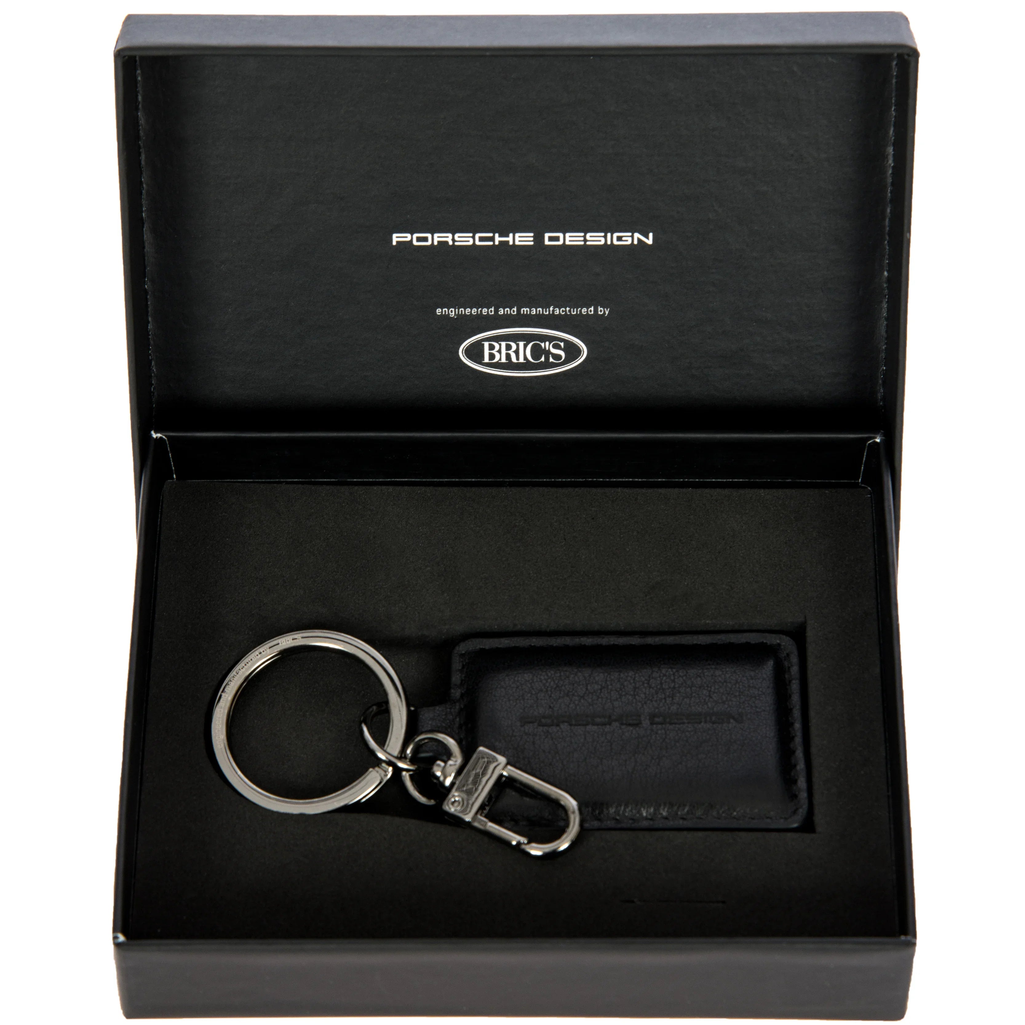 Porsche Design Keyrings Schlüsselanhänger Square 10 cm - Black