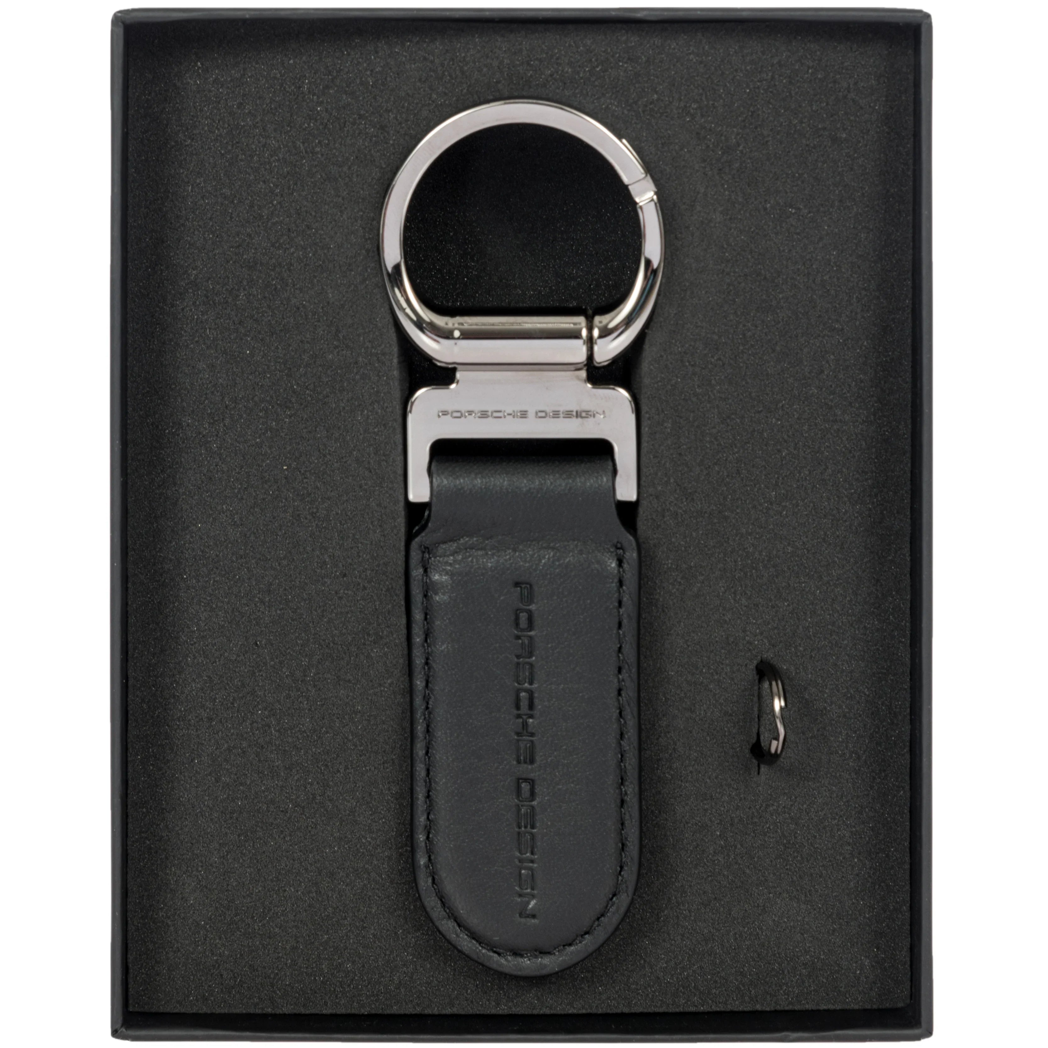 Porsche Design Keyrings Schlüsselanhänger Oval 10 cm - Black