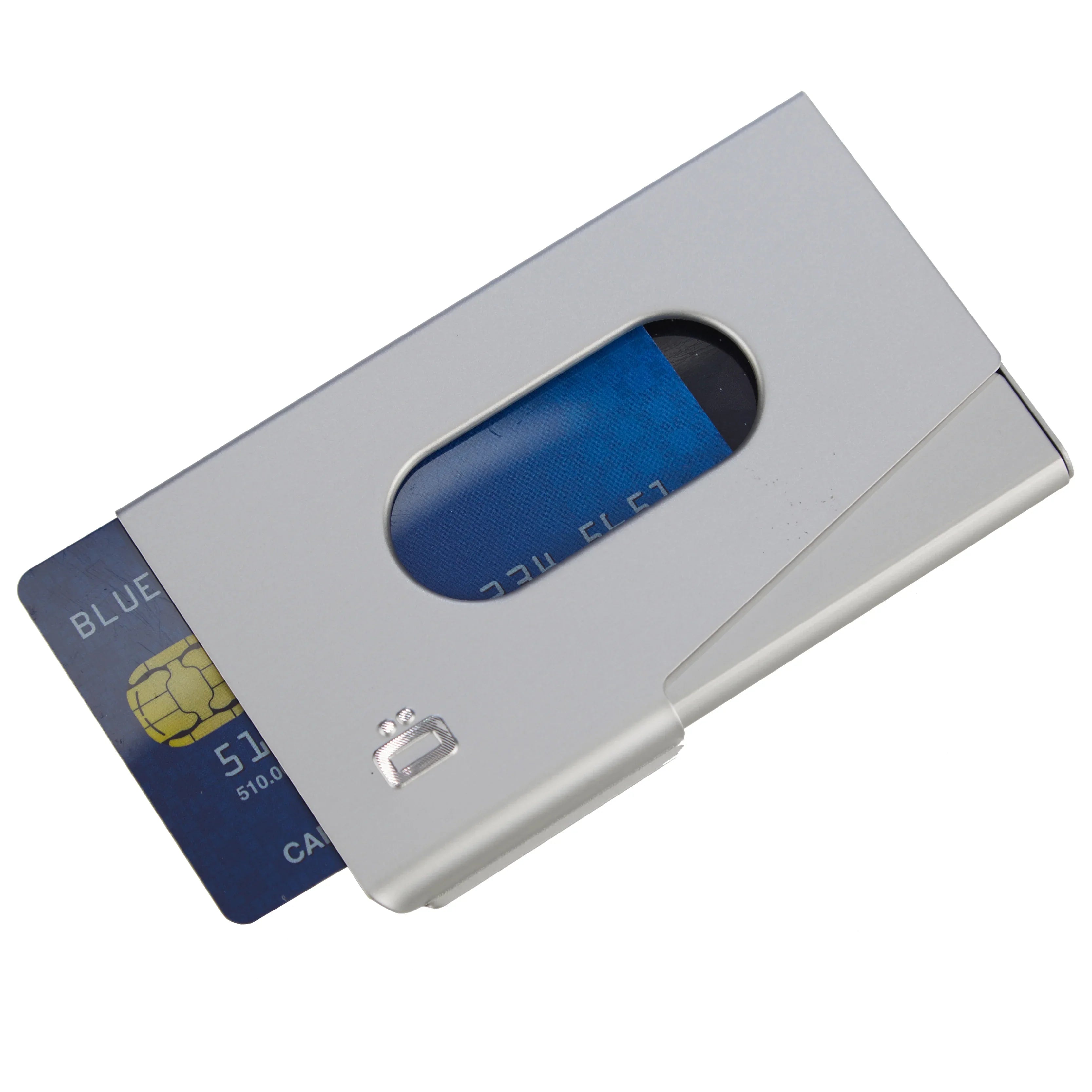 Ögon Designs Wallets Innovations One Touch Visitenkartenetui 10 cm - silber