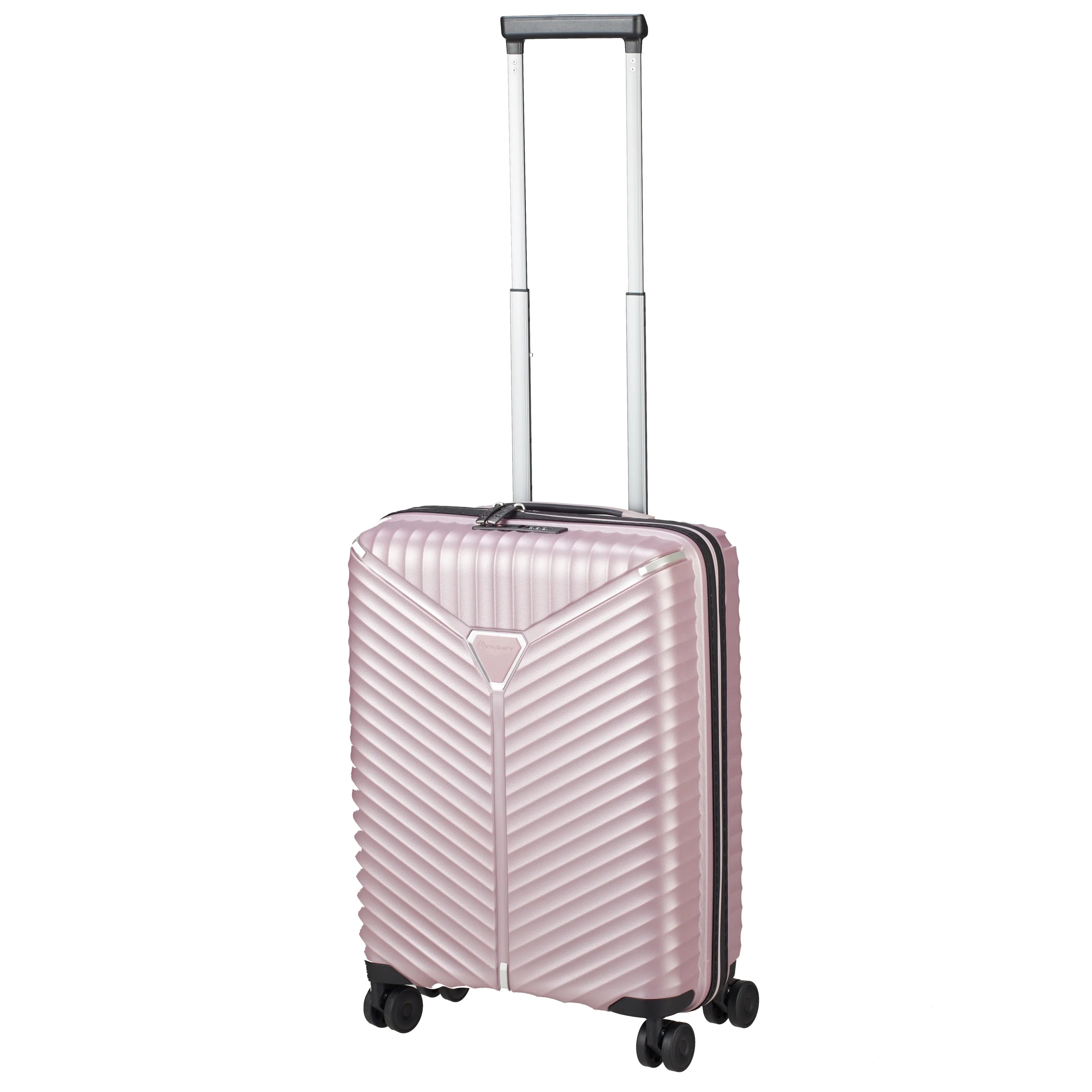 koffer direkt Flight Lite II 4 wheel cabin trolley 55 cm Shiny Rose